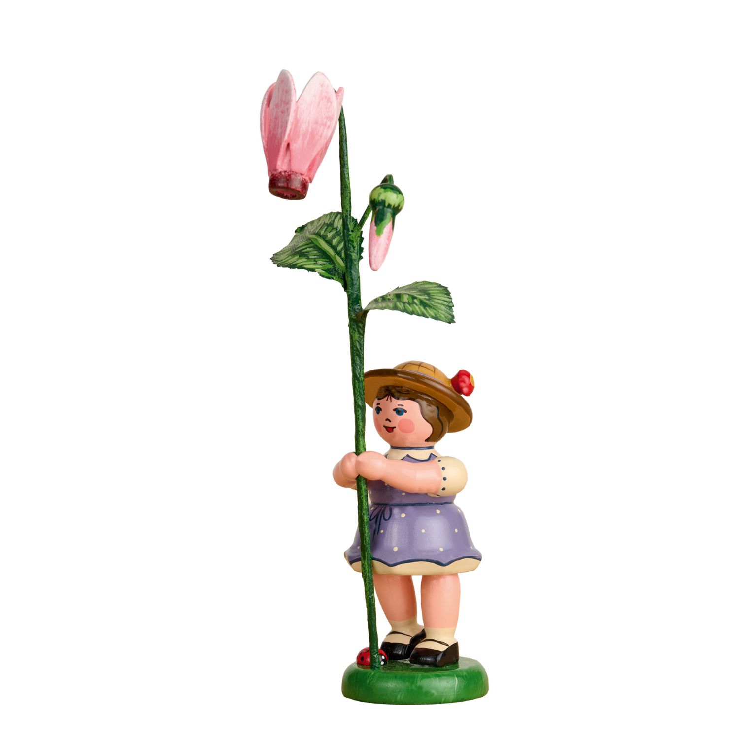Blumenkind Mädchen mit Alpenveilchen