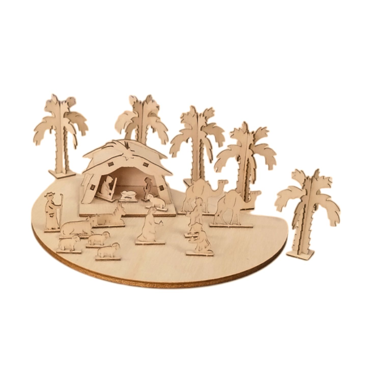 Miniatur Weihnachtsgeschichte in Spandose