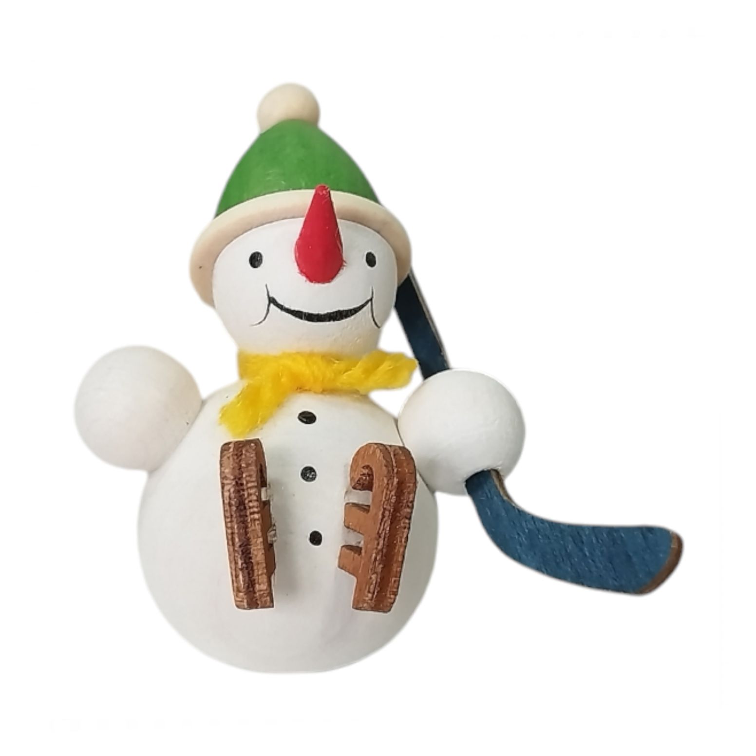 Schneemann mit Schlittschuhen
