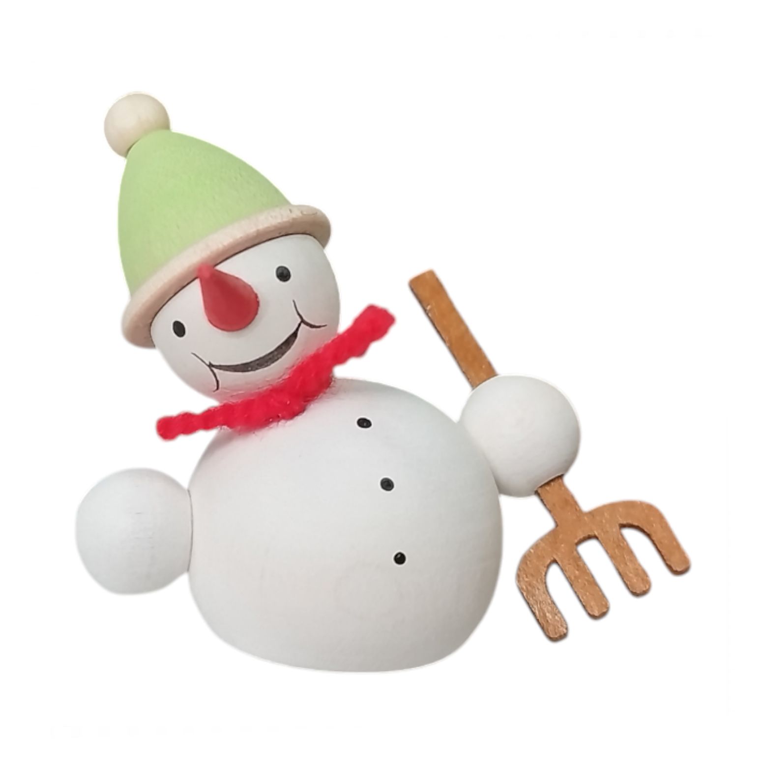 Schneemann mit Besen