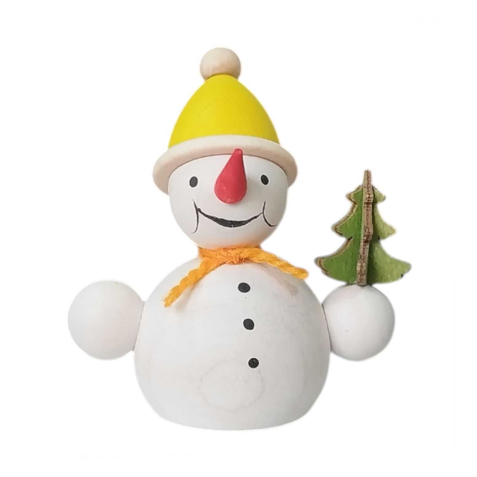 Schneemann mit Baum