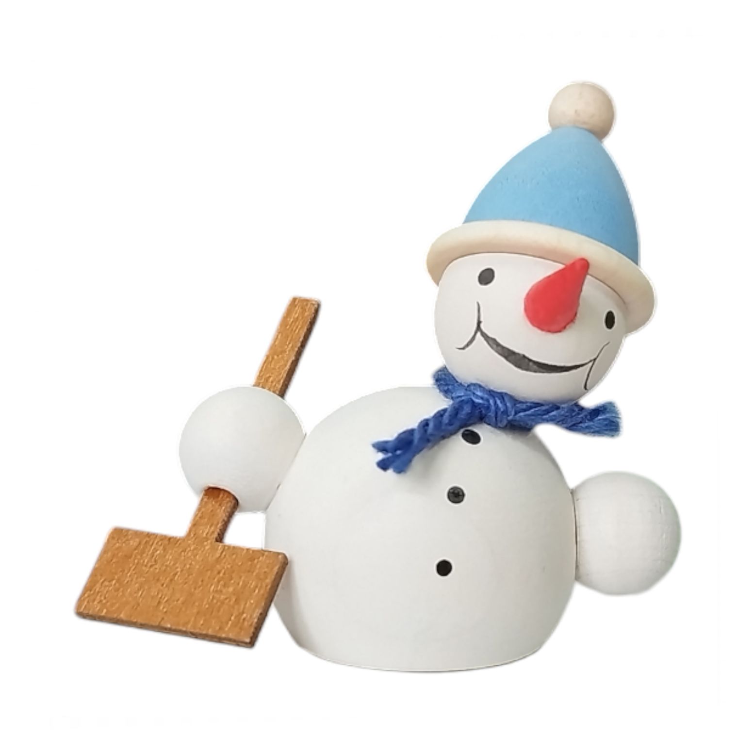 Schneemann mit Schneeschieber
