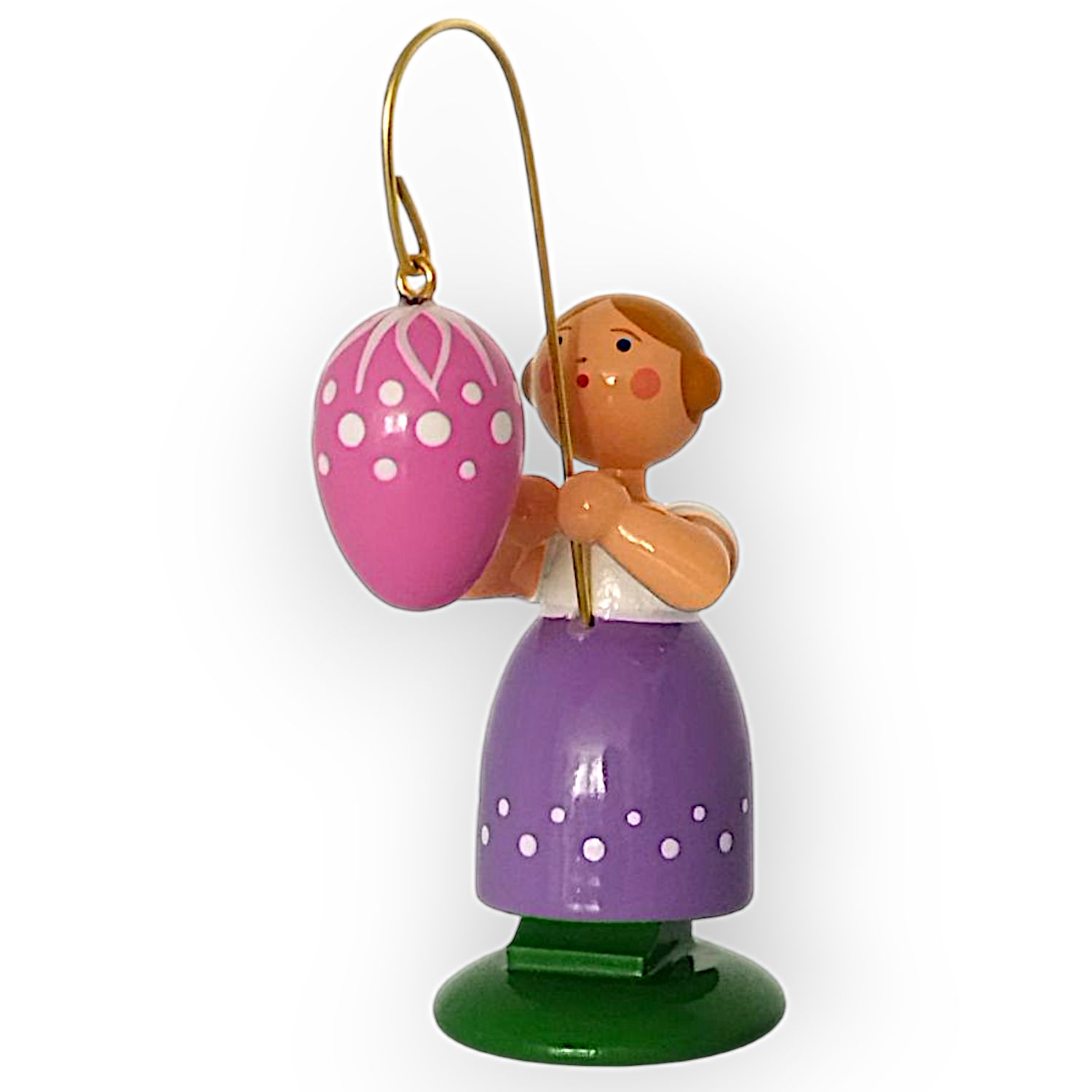 Ostermädchen mit rosa Ei