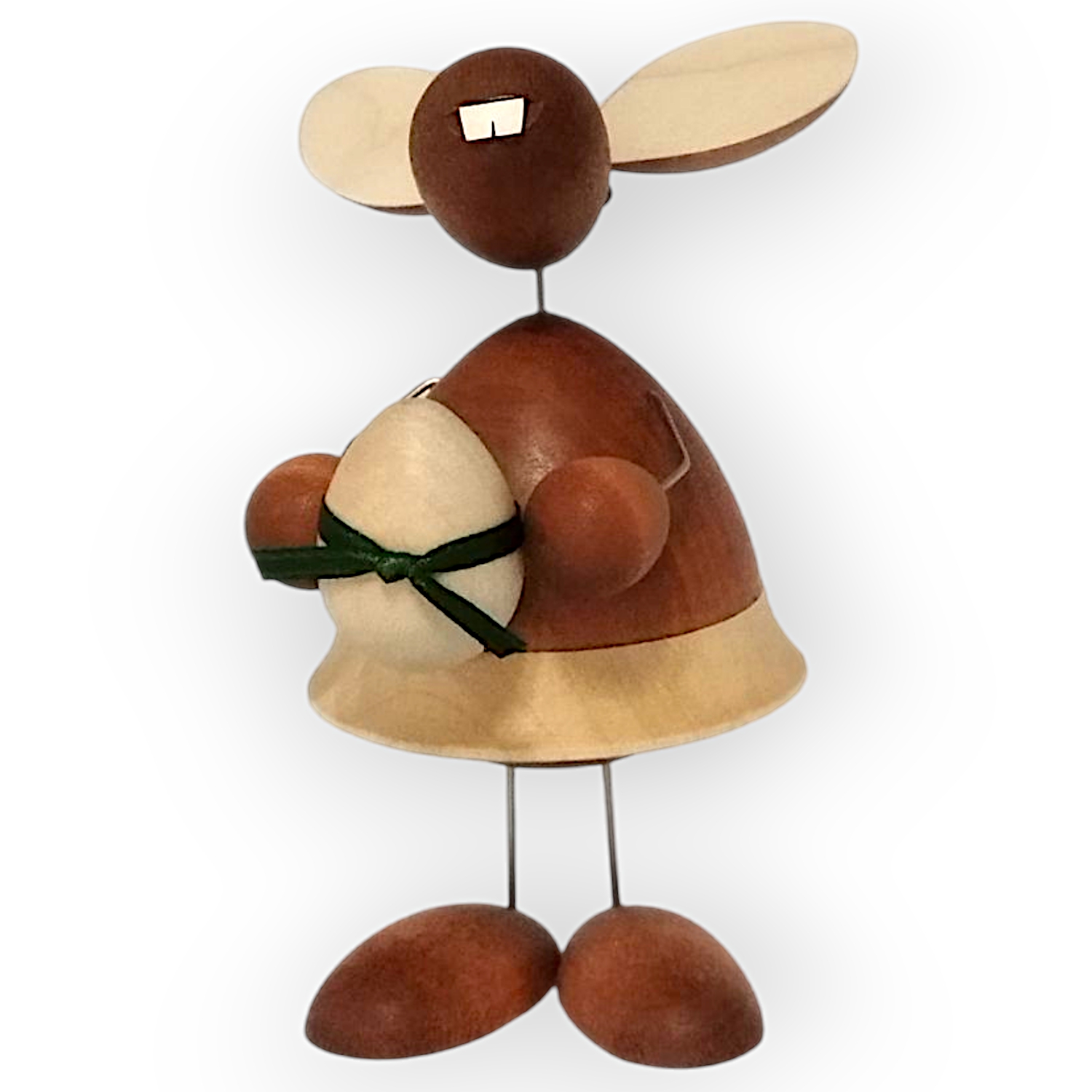 Figur Osterhäsin mit Osterei
