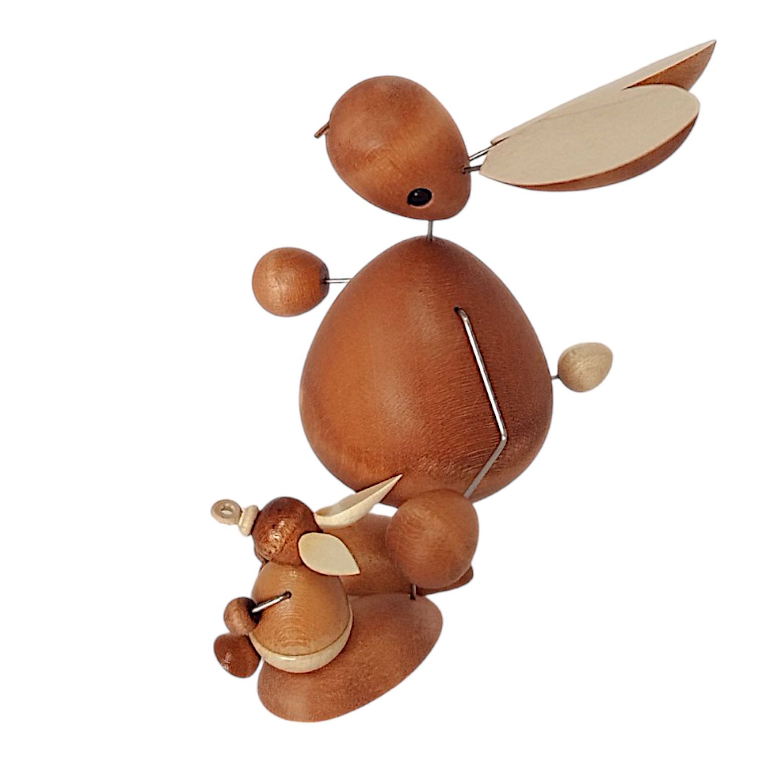 Figur Hasenmann mit Kind