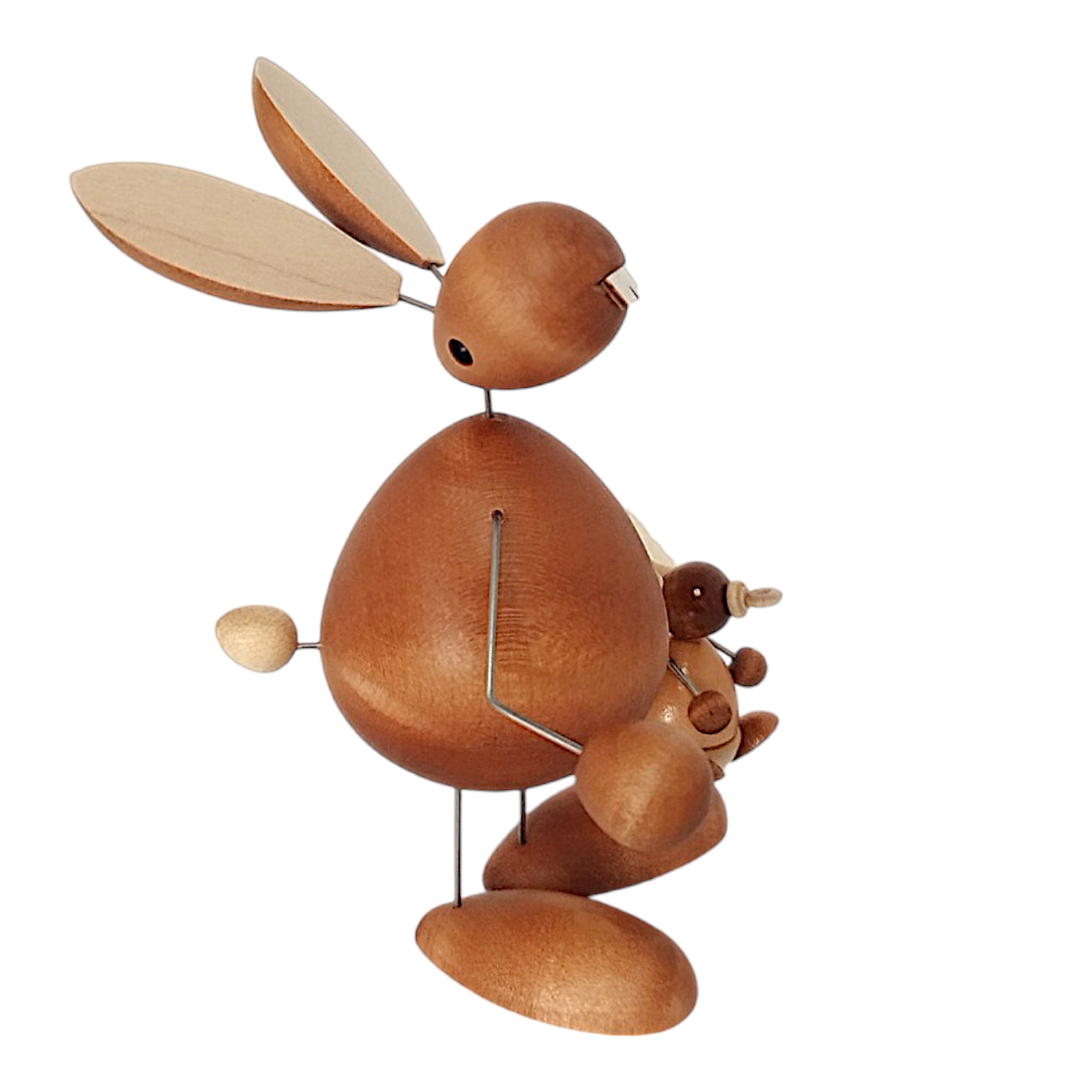 Figur Hasenmann mit Kind