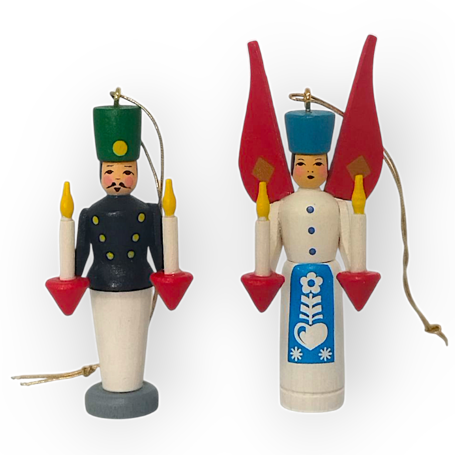 Baumbehang Engel und Bergmann, bunt