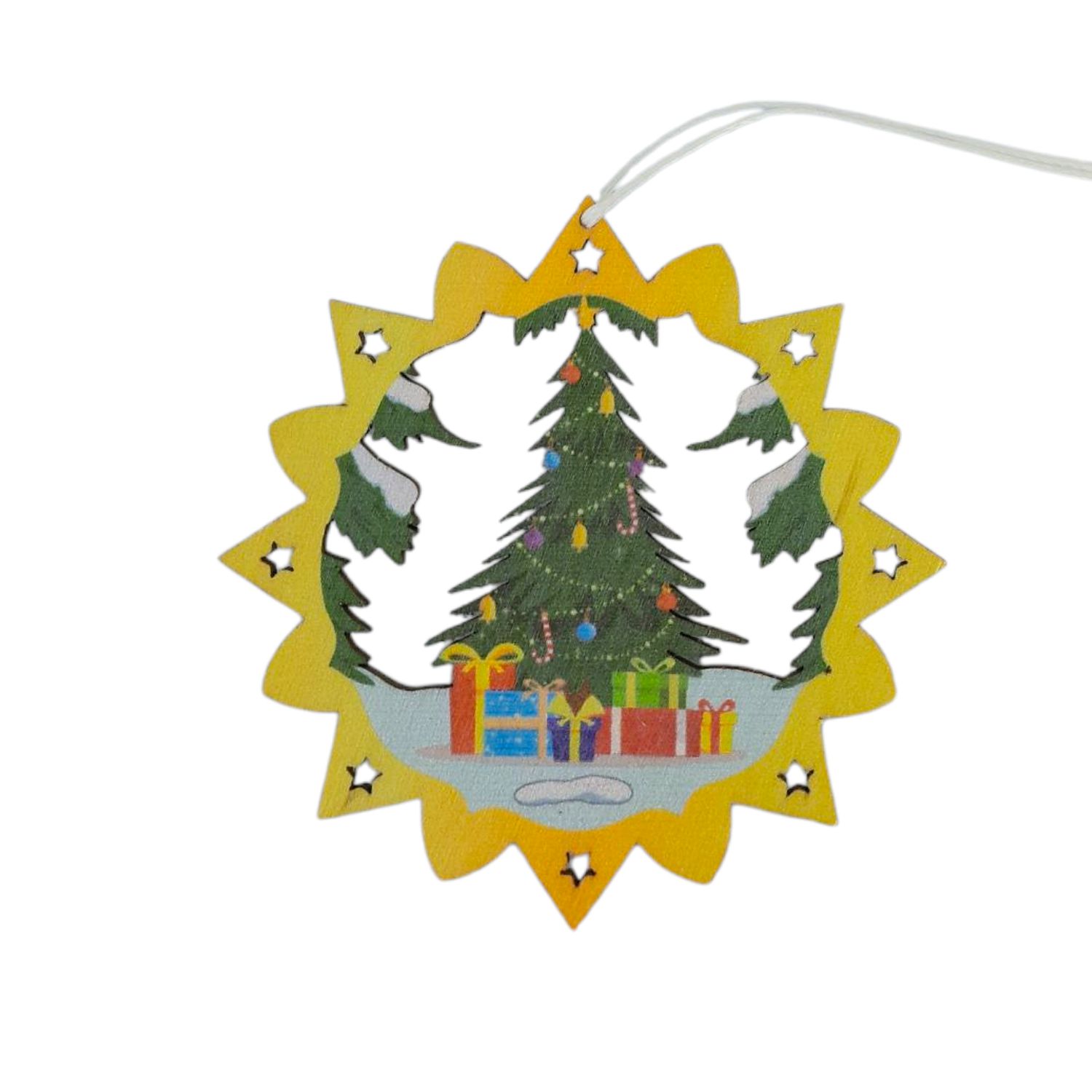 Erzgebirgischer Baumbehang Weihnachtsbaum, farbig
