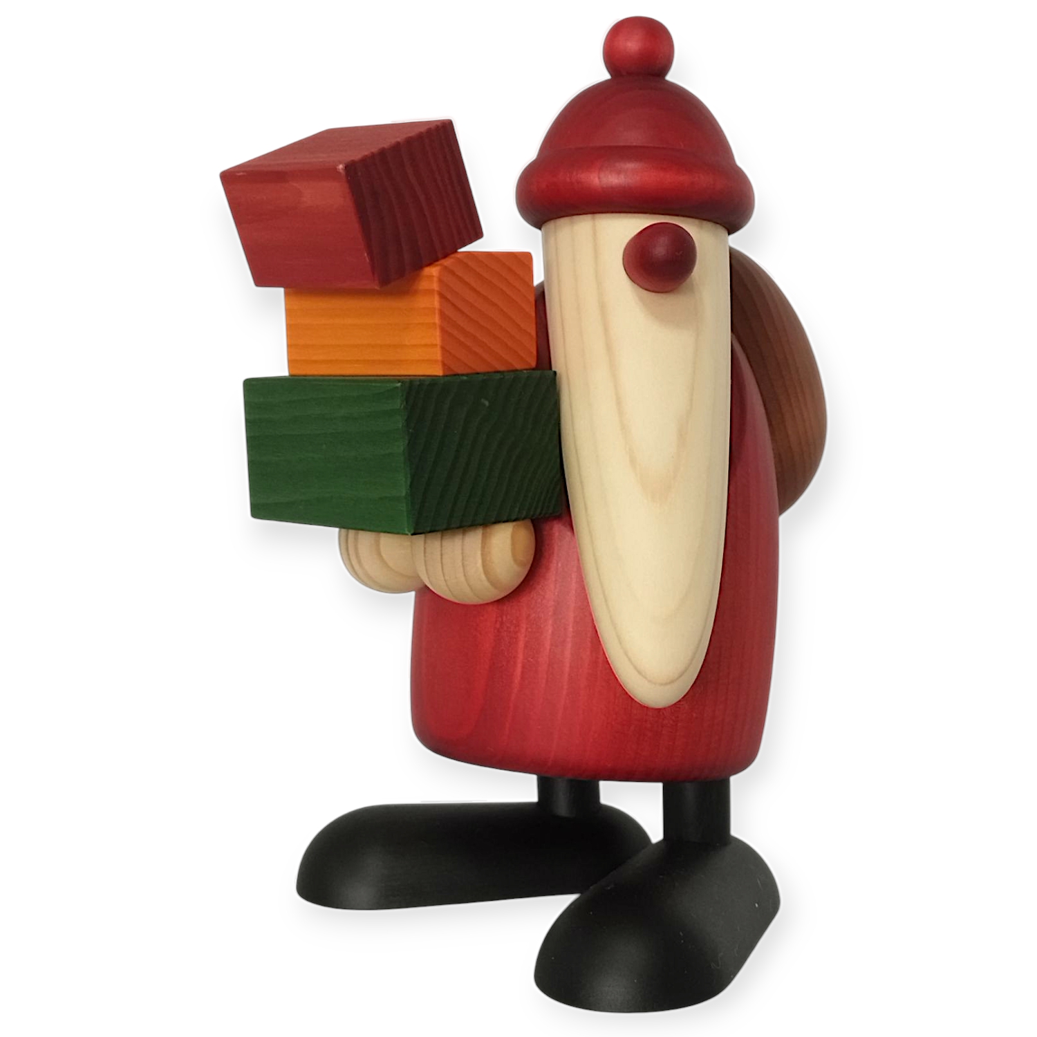 Weihnachtsmann Geschenke tragend, gross
