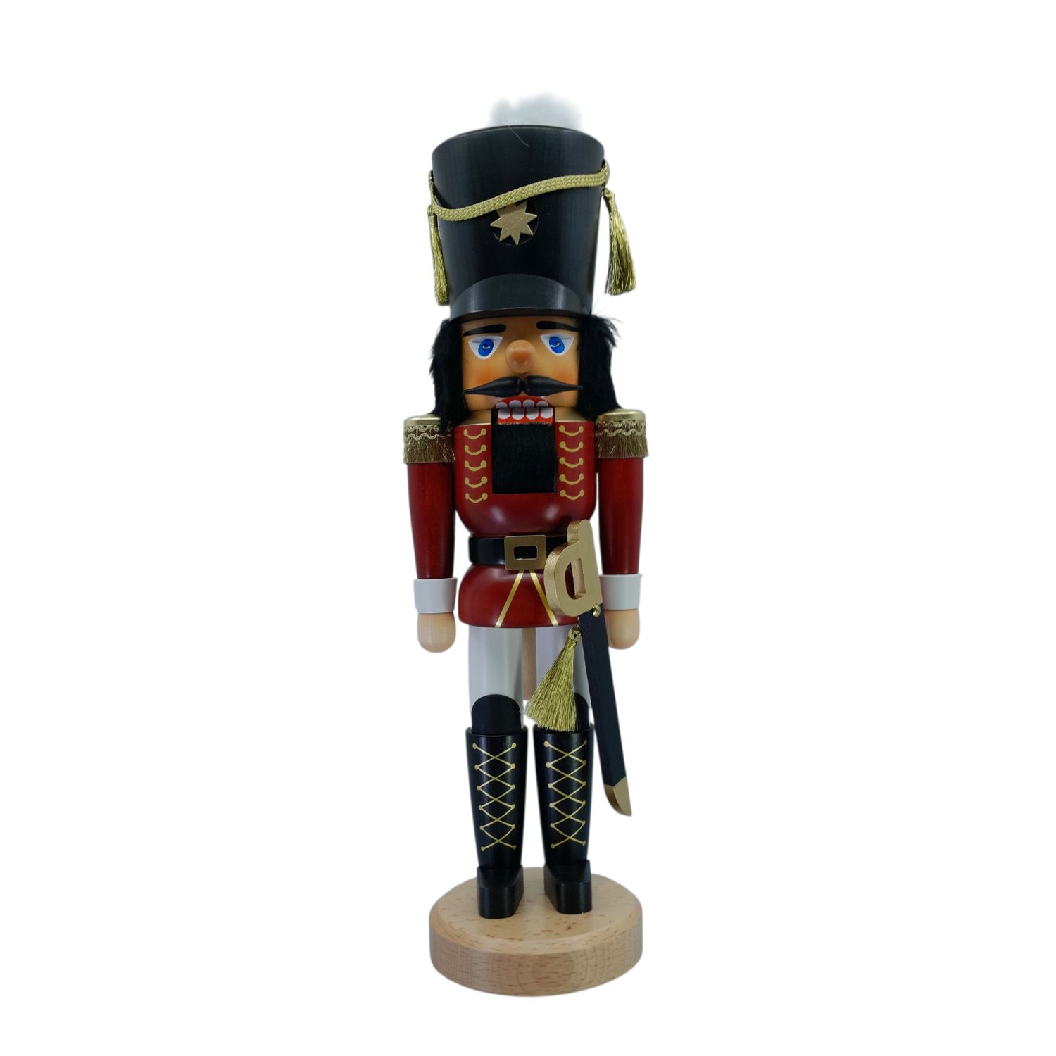 Nussknacker Soldat rot/gold