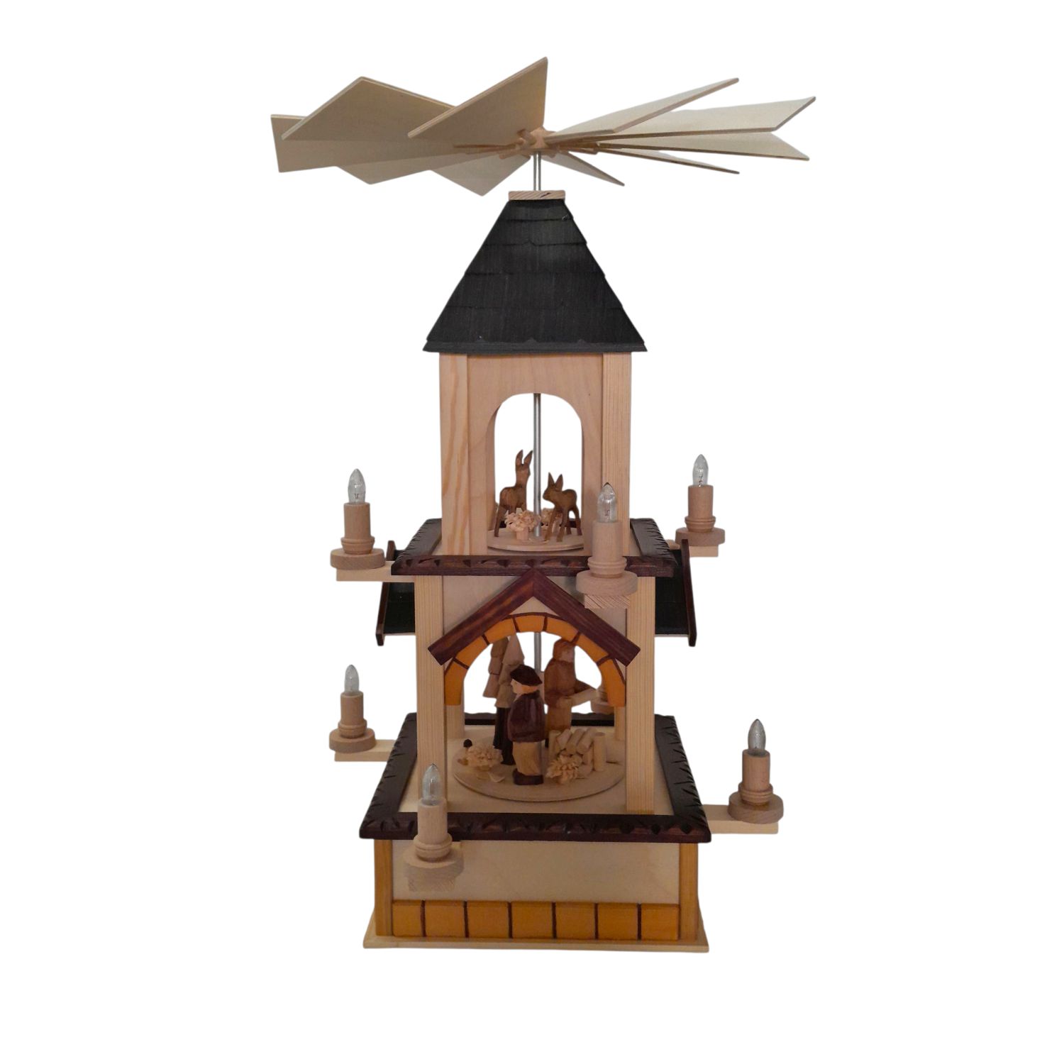 Pyramide Wald elektrisch klein
