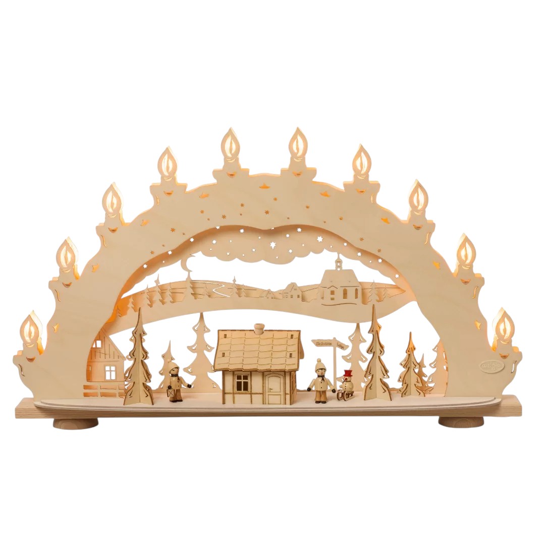 white-Photoroom (1) Lichterbogen Winter Zauberland, 10-flammig