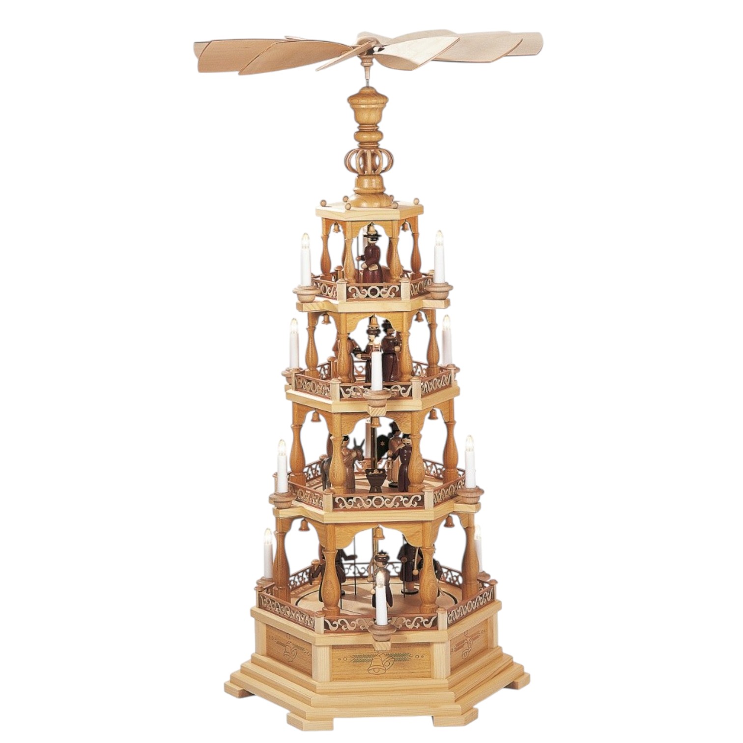 Pyramide Heilige Geschichte 4-stöckig, elektrisch