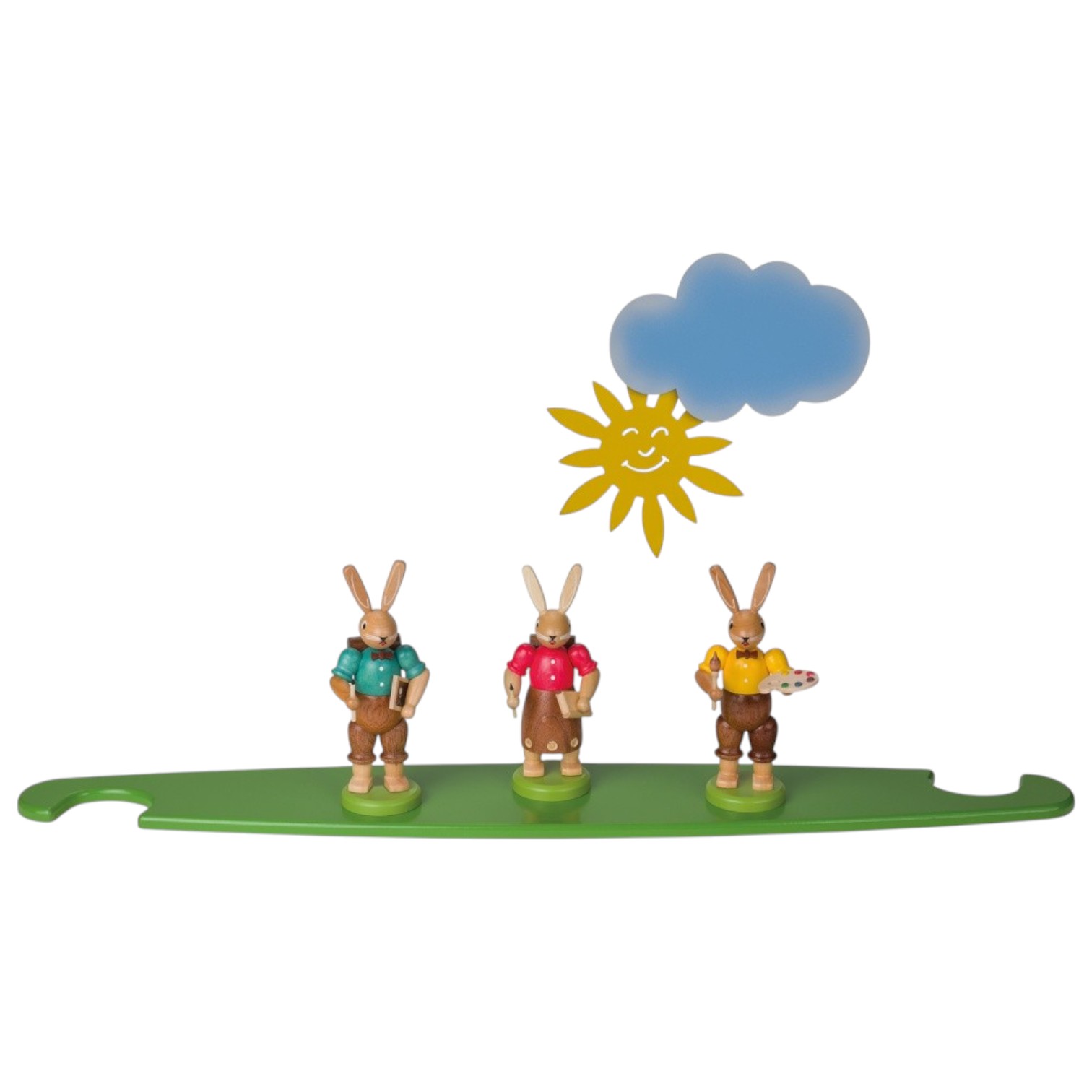 Motivplattform für Moderne Lichterspitze Hasen, farbig