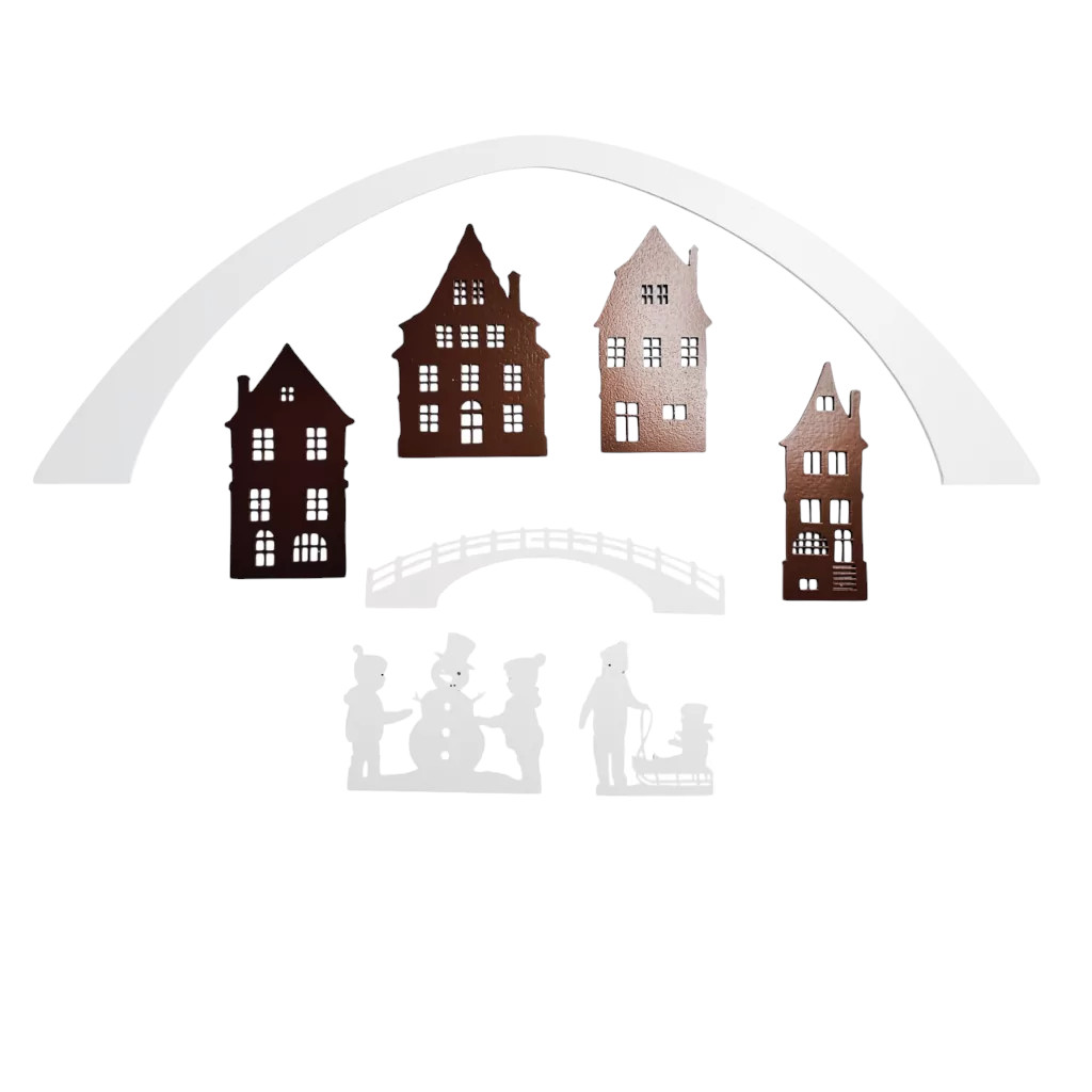 Figurenset für Dekosockel Altstadt 8 tlg.