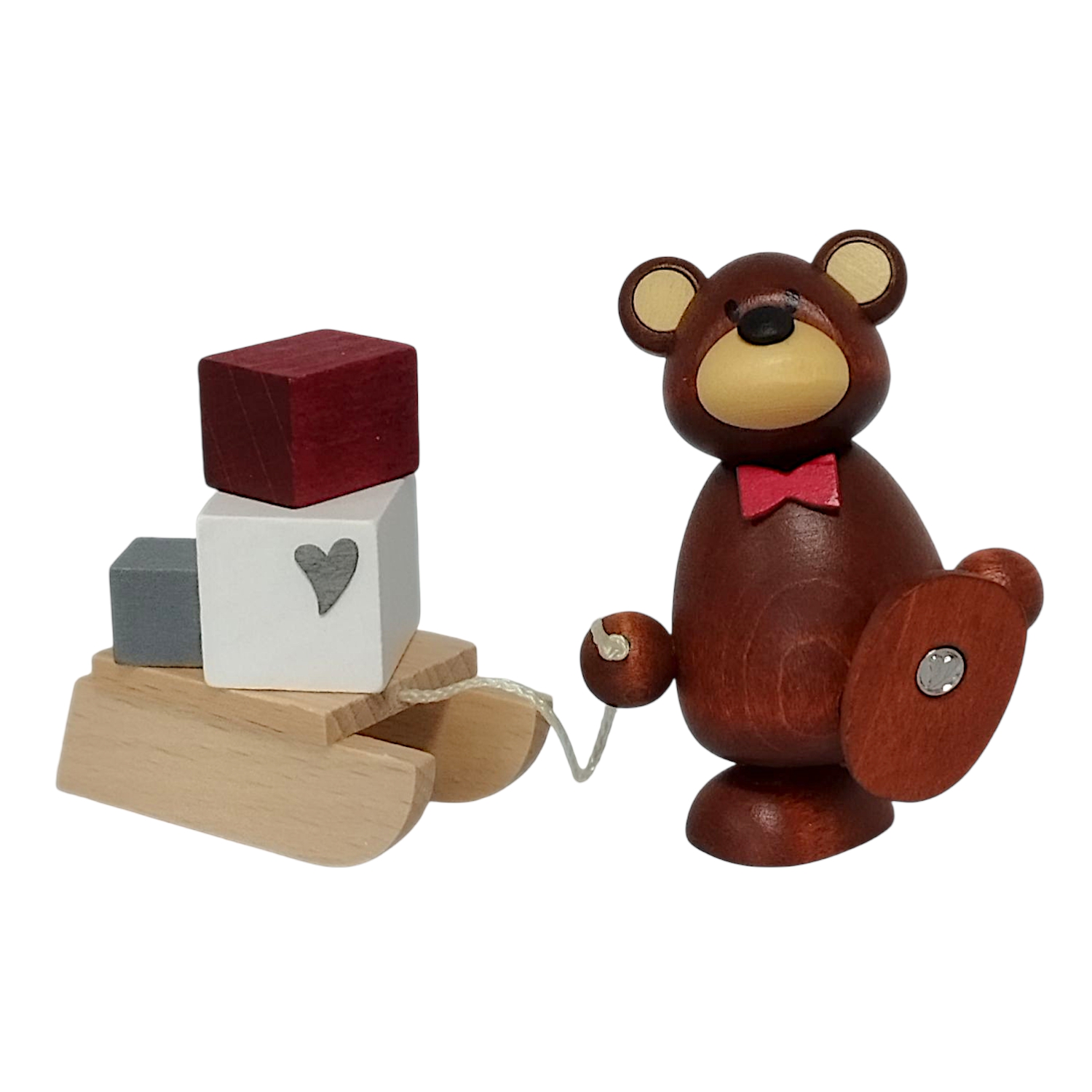 Bärnd mit Geschenkeschlitten
