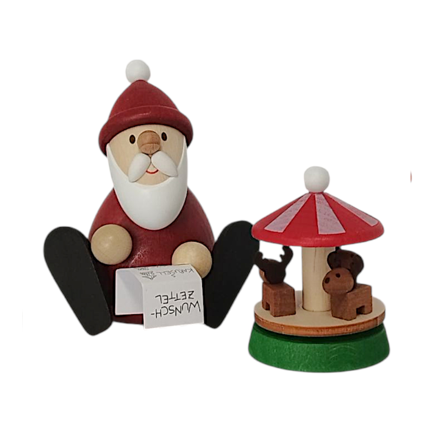 Weihnachtsmann mit Karusell