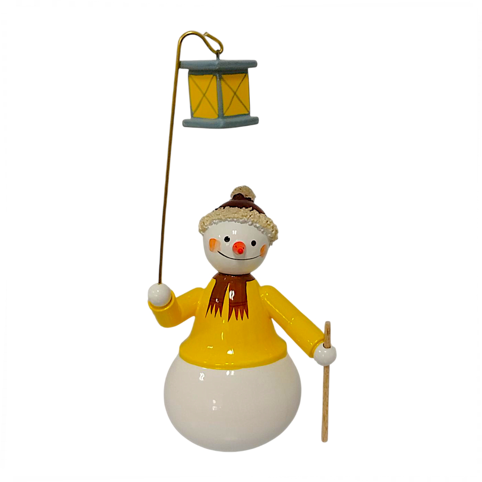 Schneemann mit Laterne