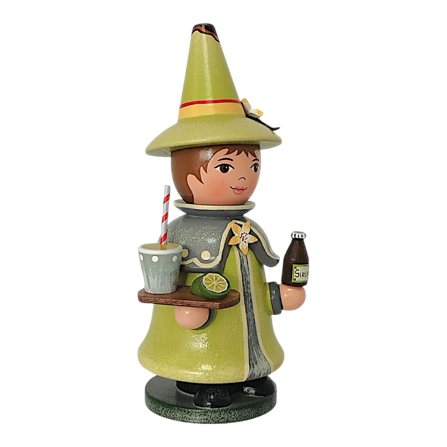 Räuchermann Wichtel Limette