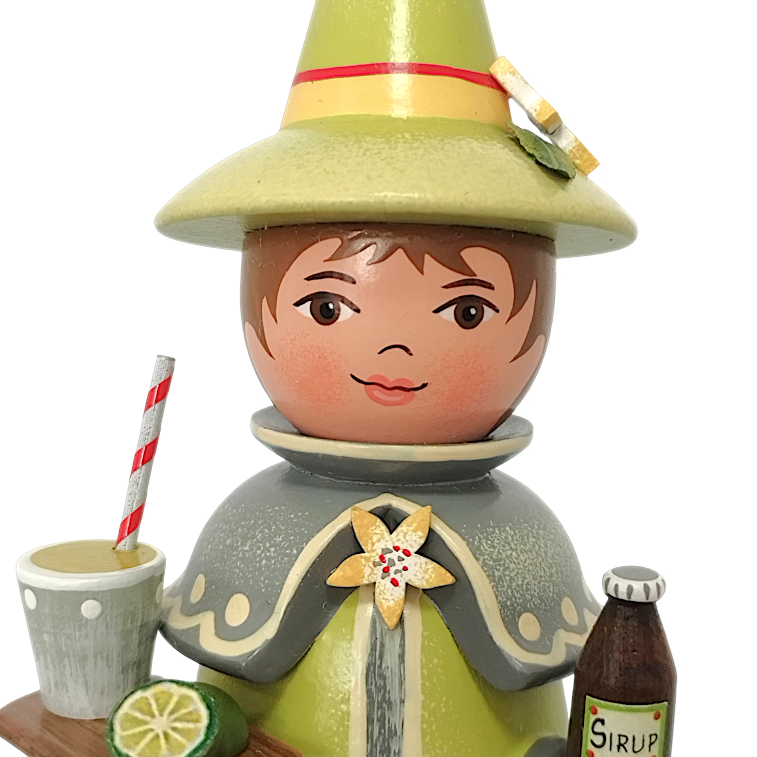 Räuchermann Wichtel Limette