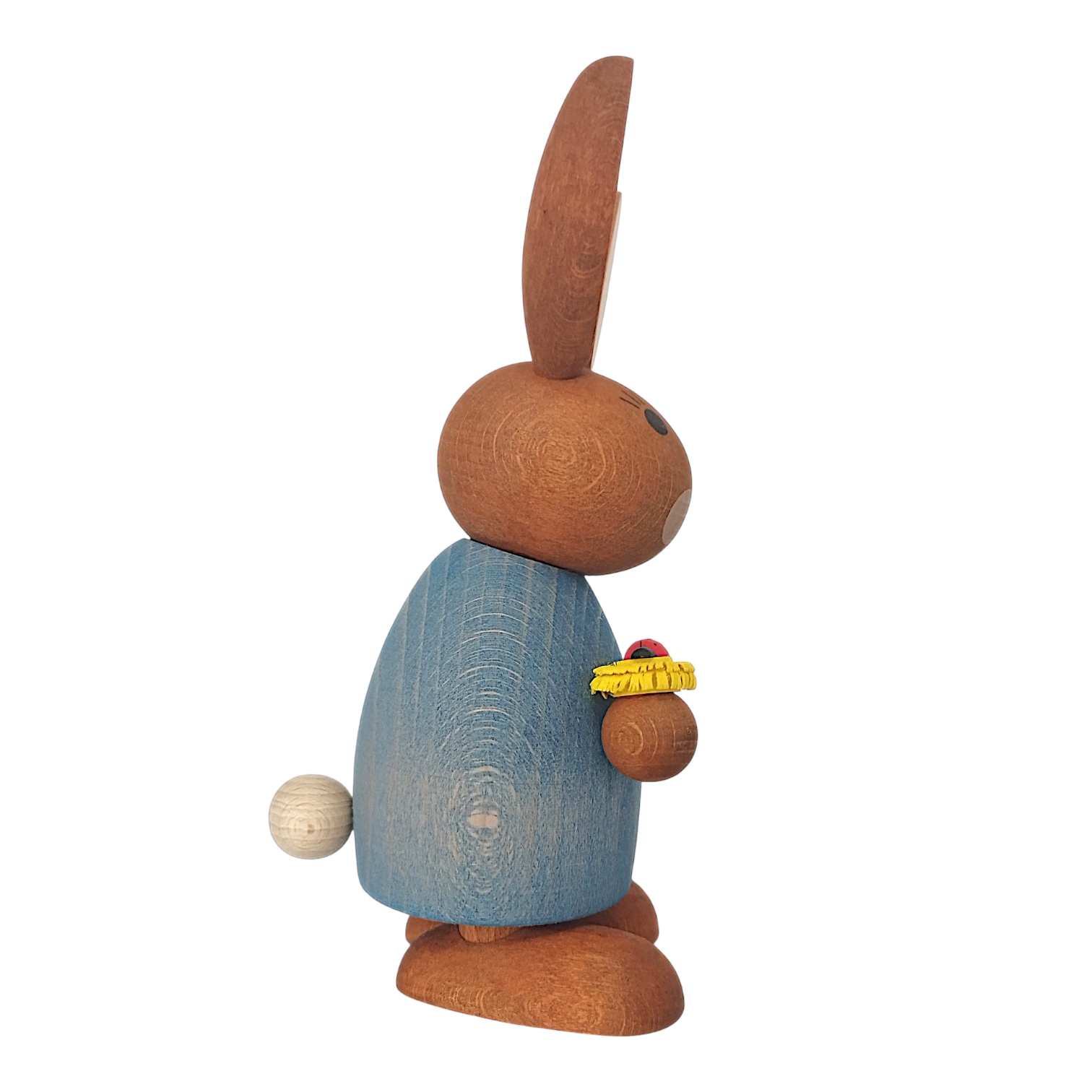 Osterhase mit Blume, stehend