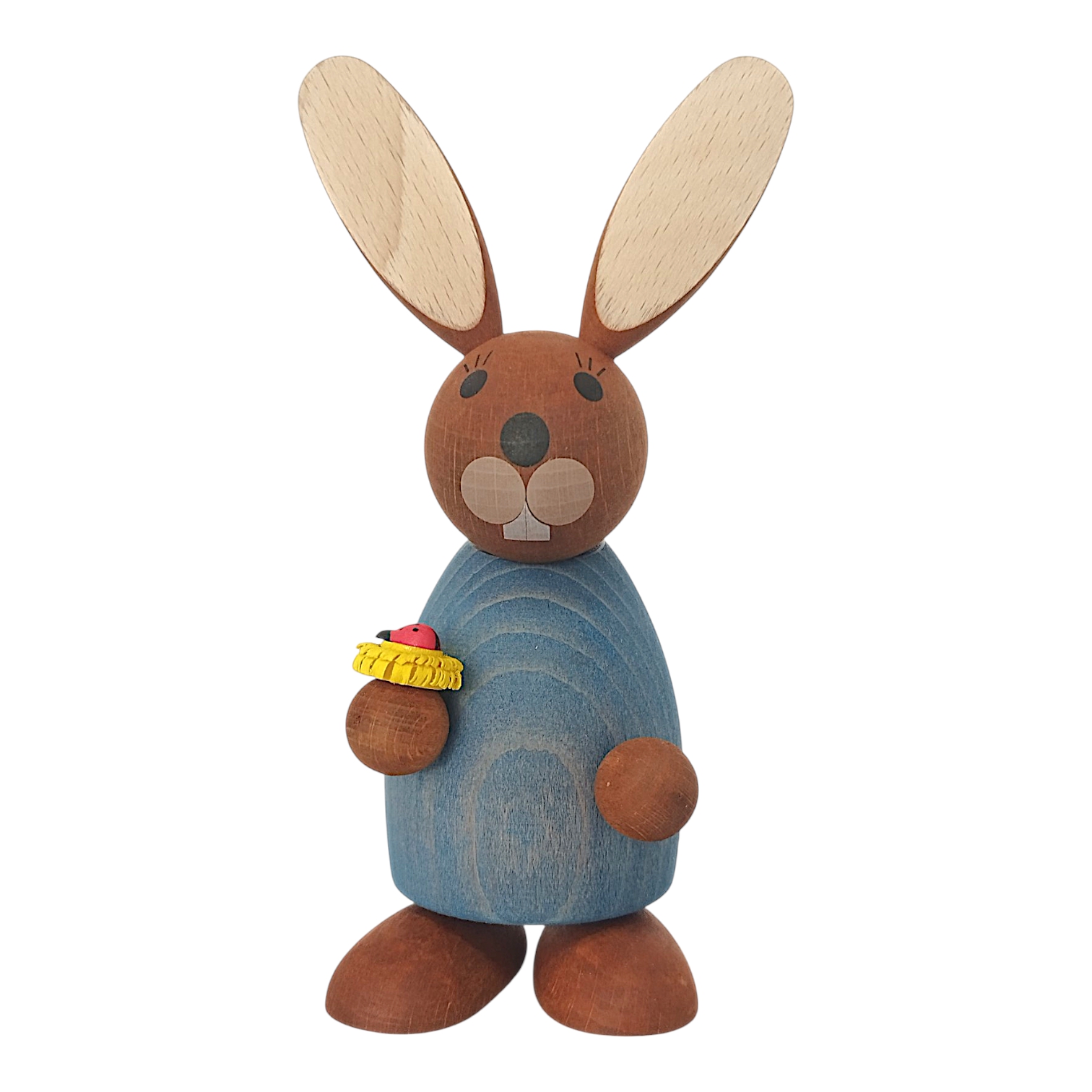 Osterhase mit Blume, stehend