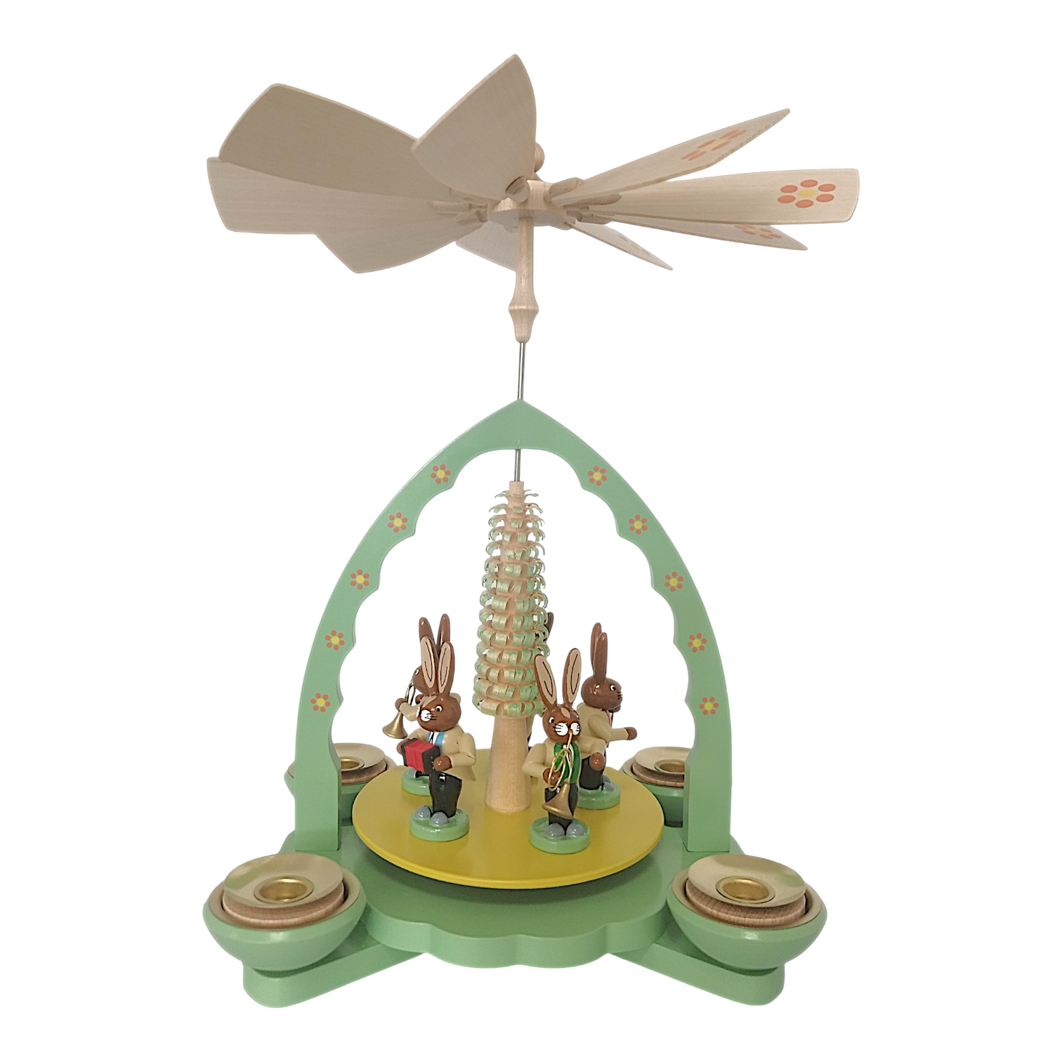 Osterpyramide musizierende Hasen