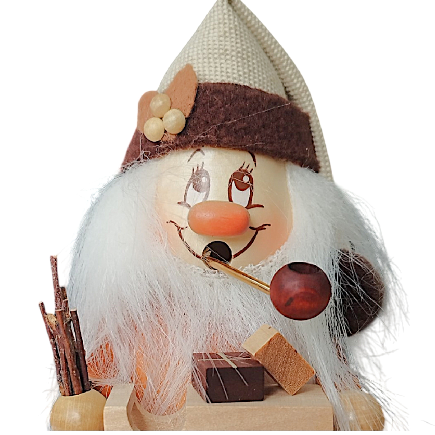 Räuchermann Miniwichtel mit Schlitten