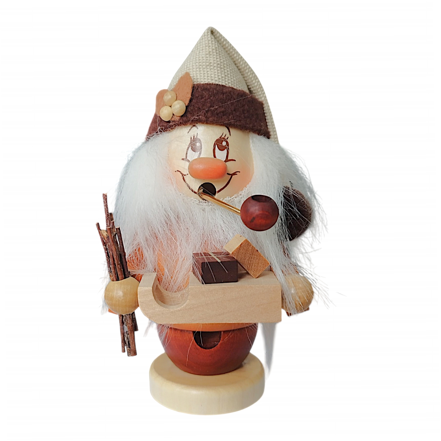 Räuchermann Miniwichtel mit Schlitten