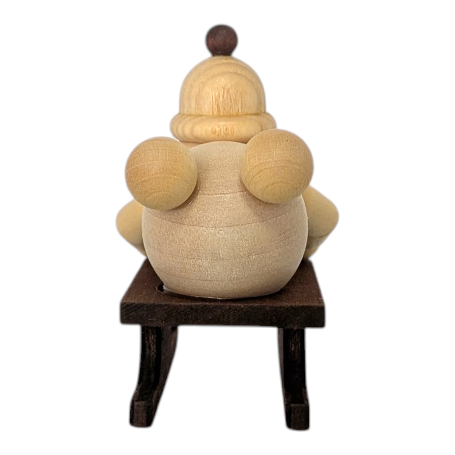 Schneemann Junior ohne Sockel auf Rennschlitten