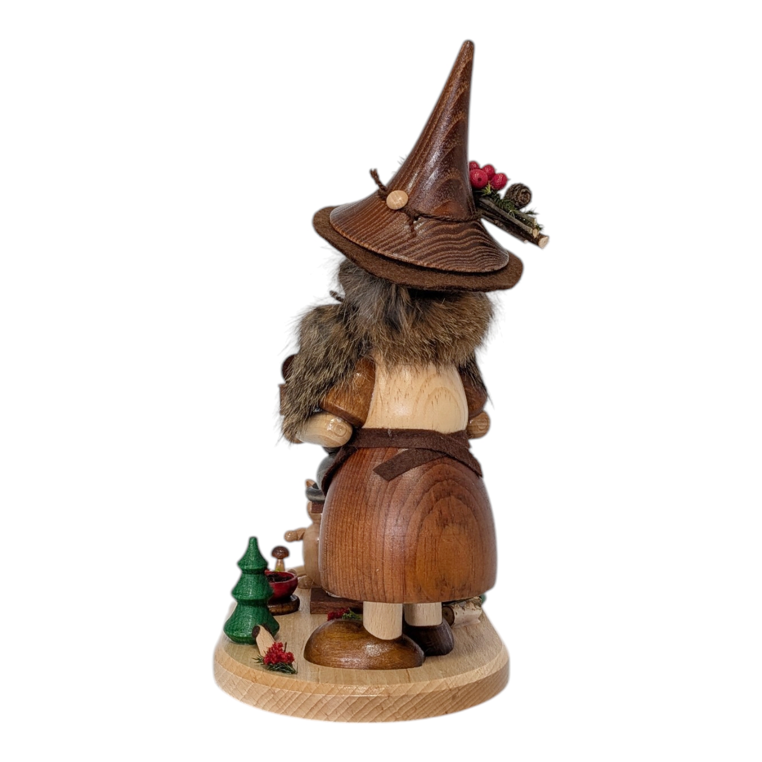 Räucherfigur Wichtelfrau Katzenfreundin