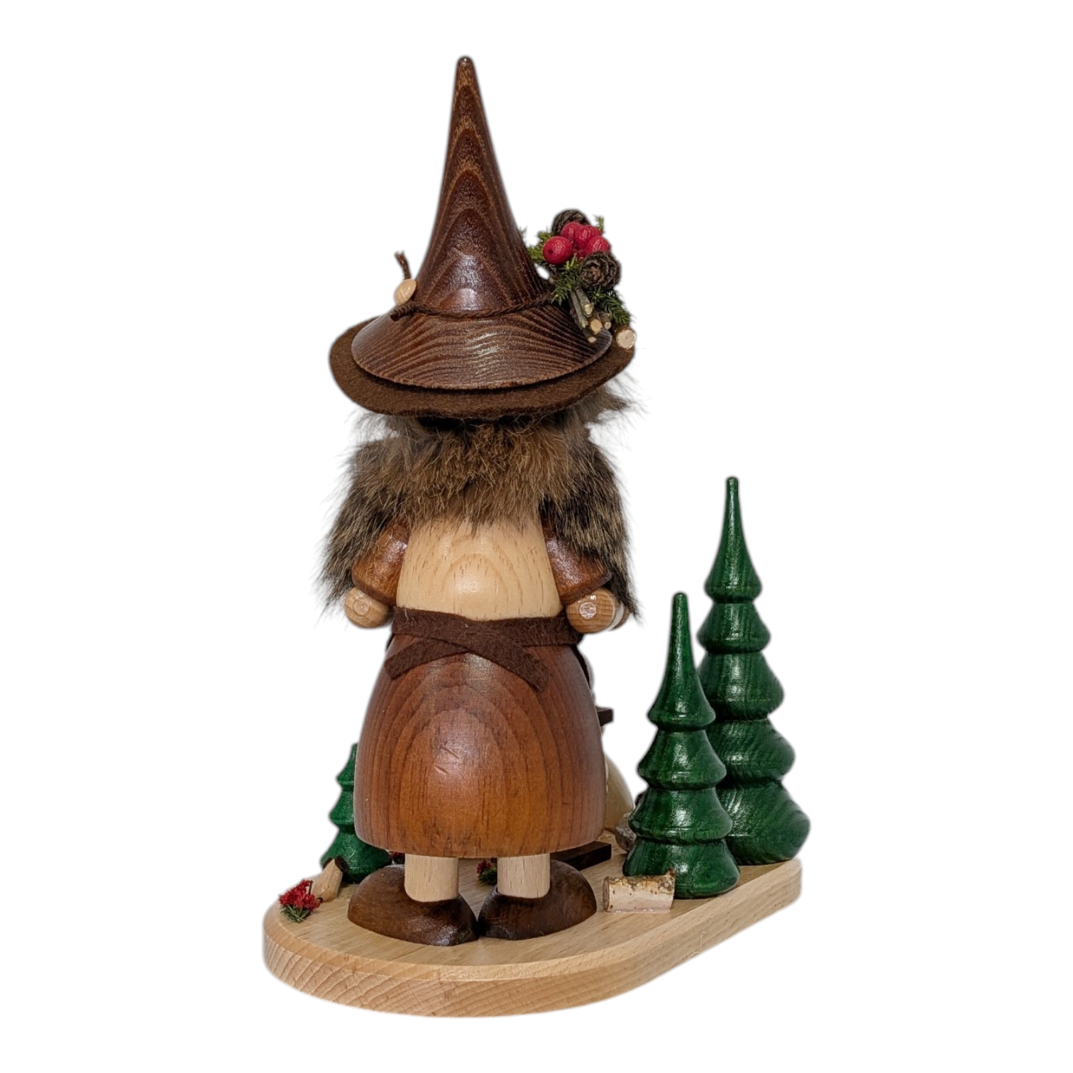 Räucherfigur Wichtelfrau Katzenfreundin