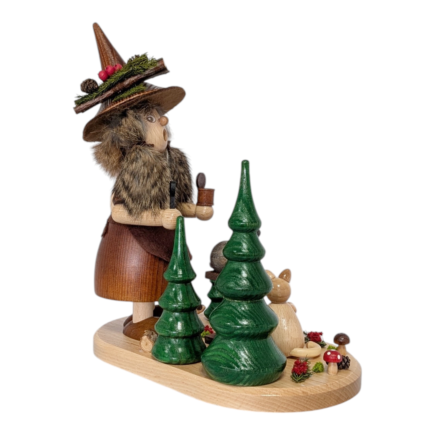 Räucherfigur Wichtelfrau Katzenfreundin