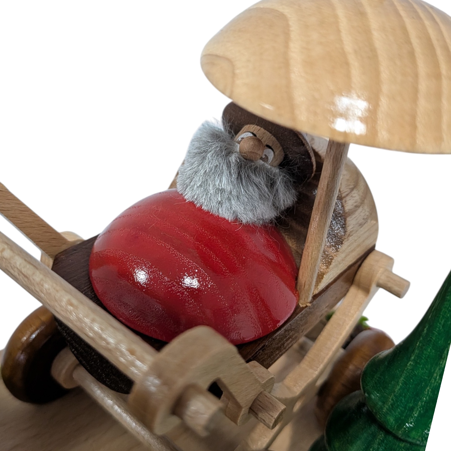 Räucherfigur Waldwichtel mit Kinderwagen