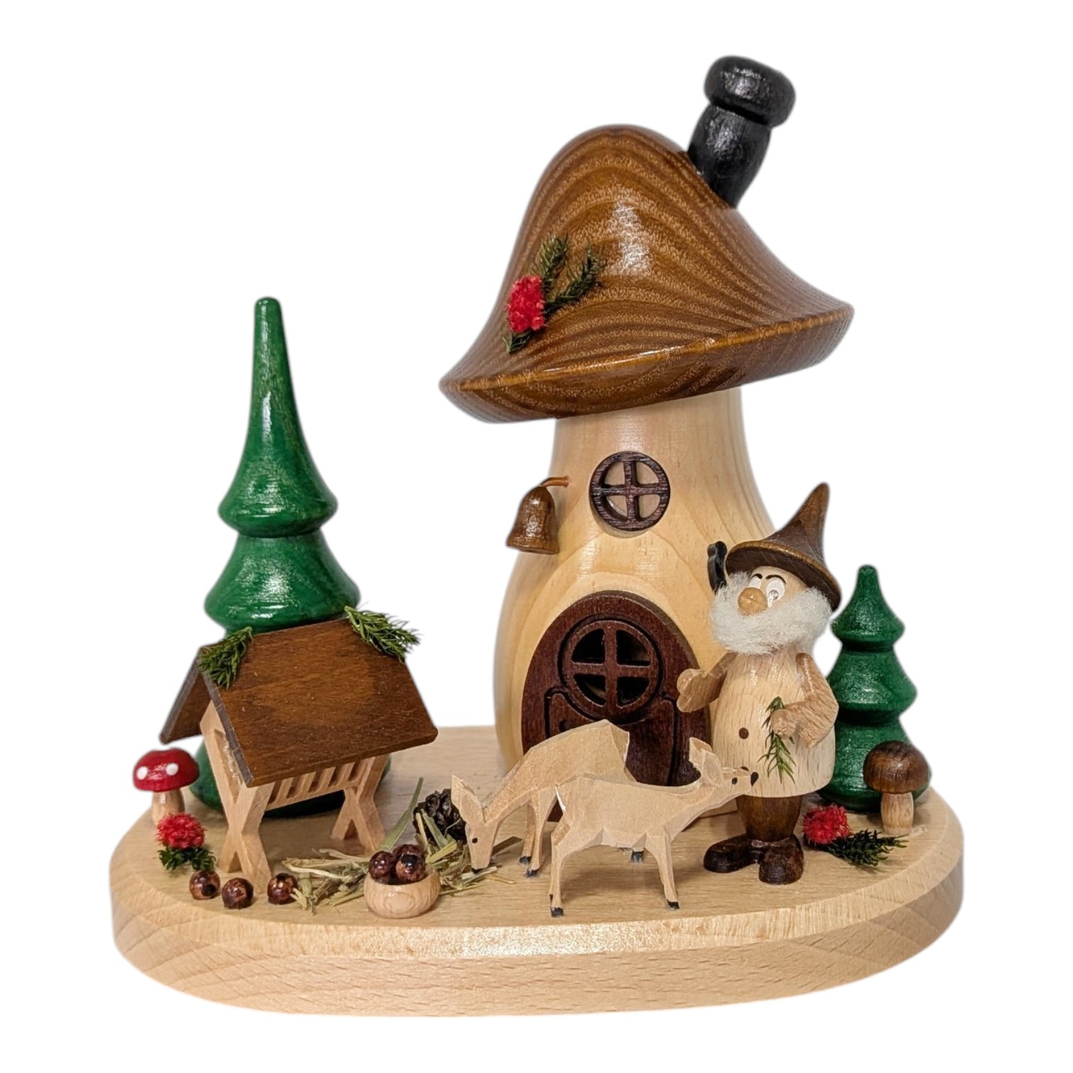 Räucherfigur Pilzhaus Tierpfleger