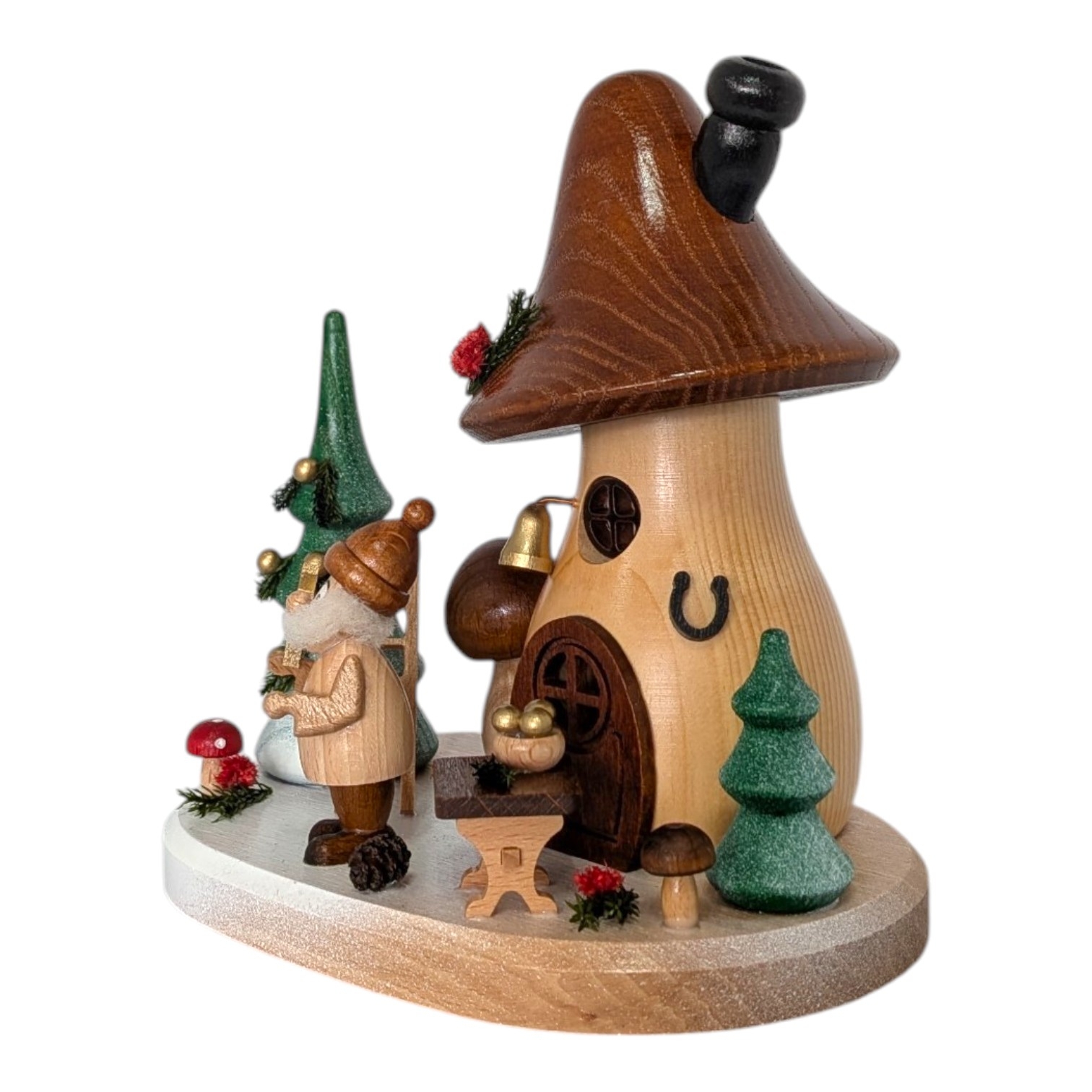 Räucherfigur Pilzhaus Lumi der Baumschmückwichtel