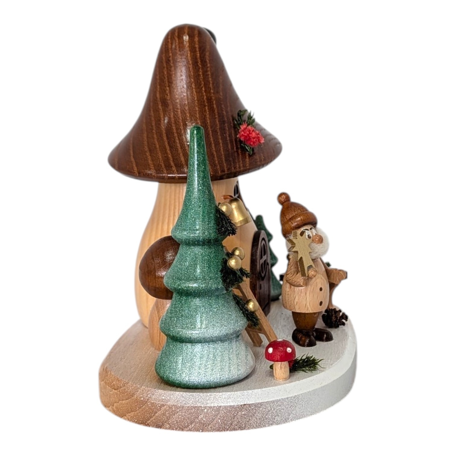 Räucherfigur Pilzhaus Lumi der Baumschmückwichtel