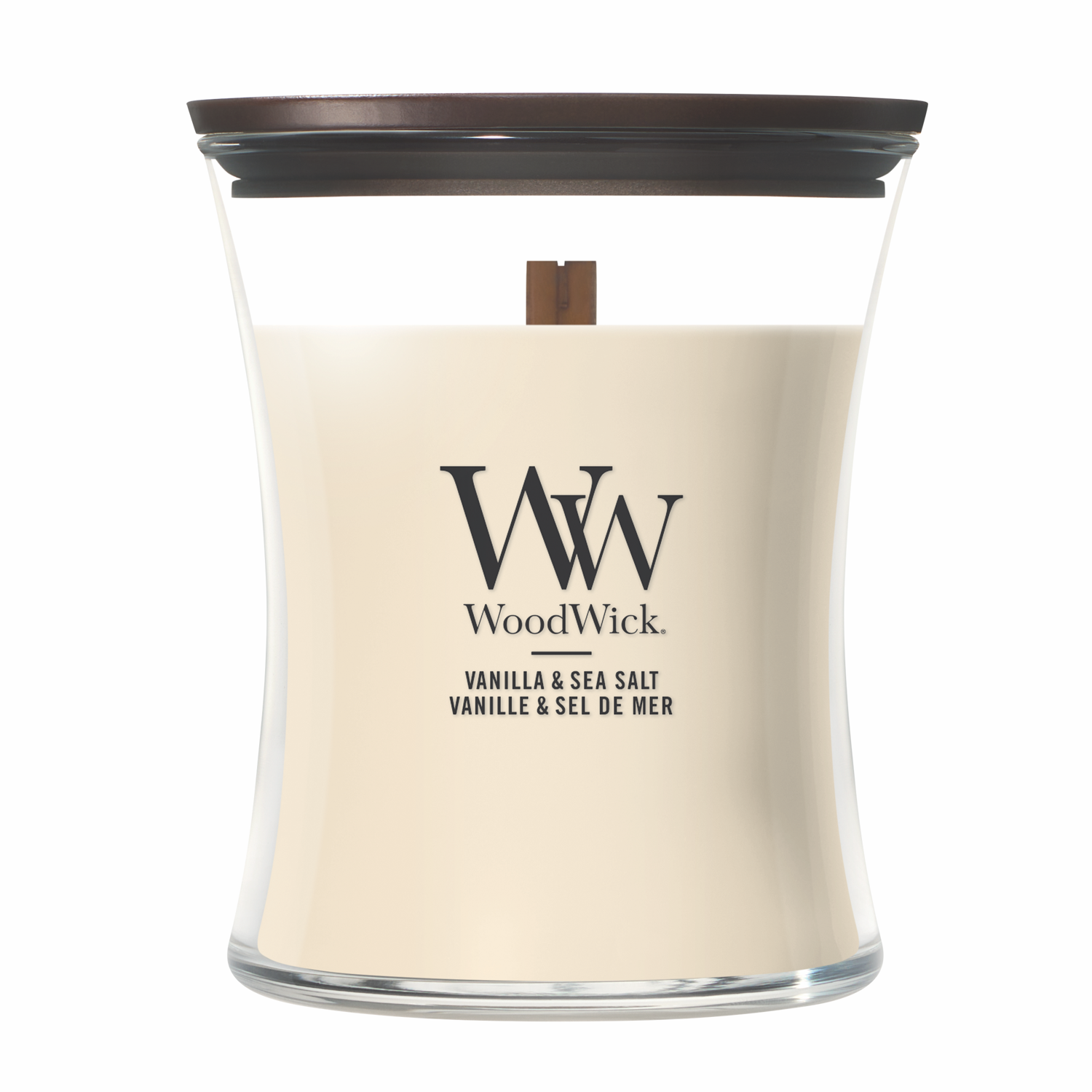 WoodWick Vanilla & Sea Salt Medium Hourglass