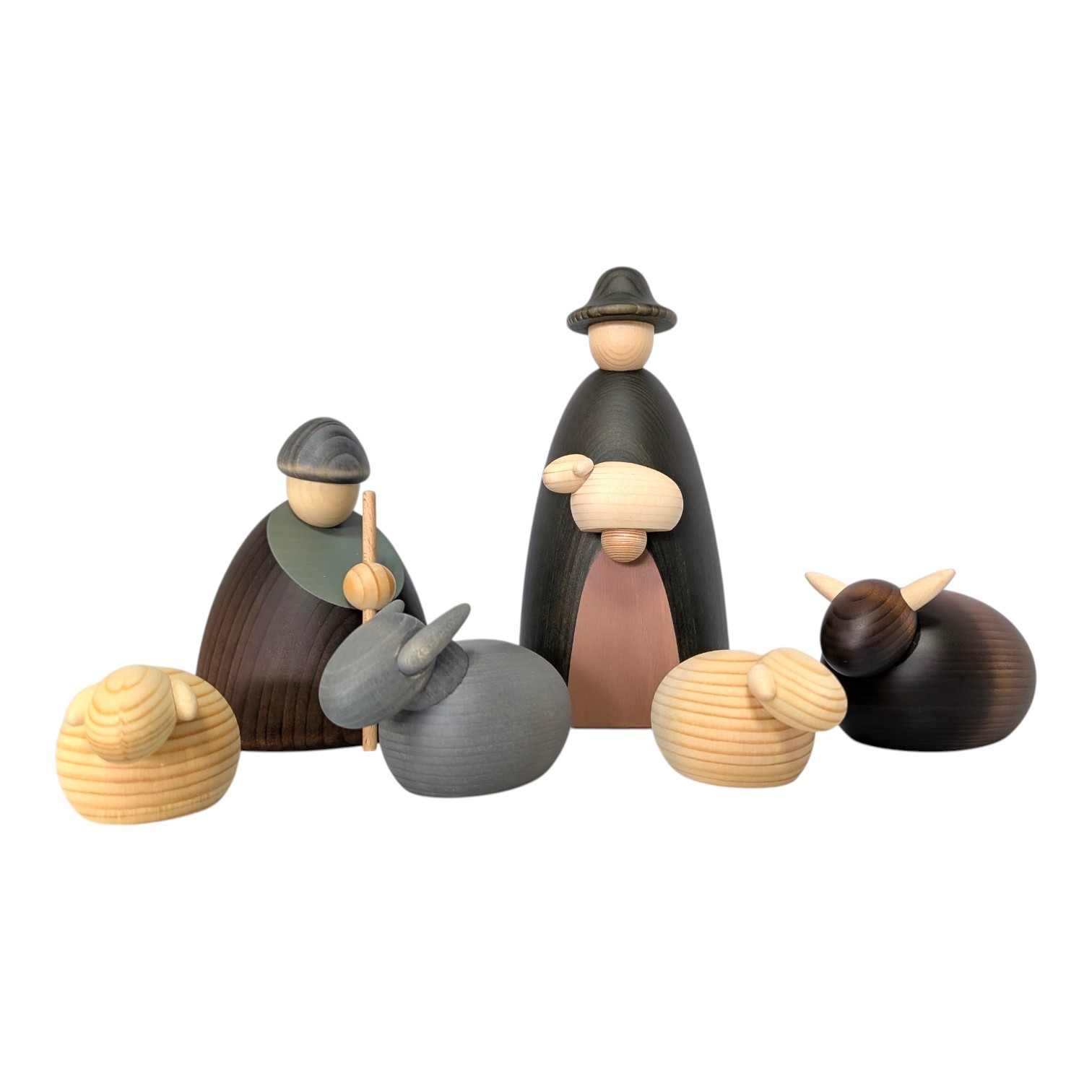 Krippenfiguren groß, 12-tlg.