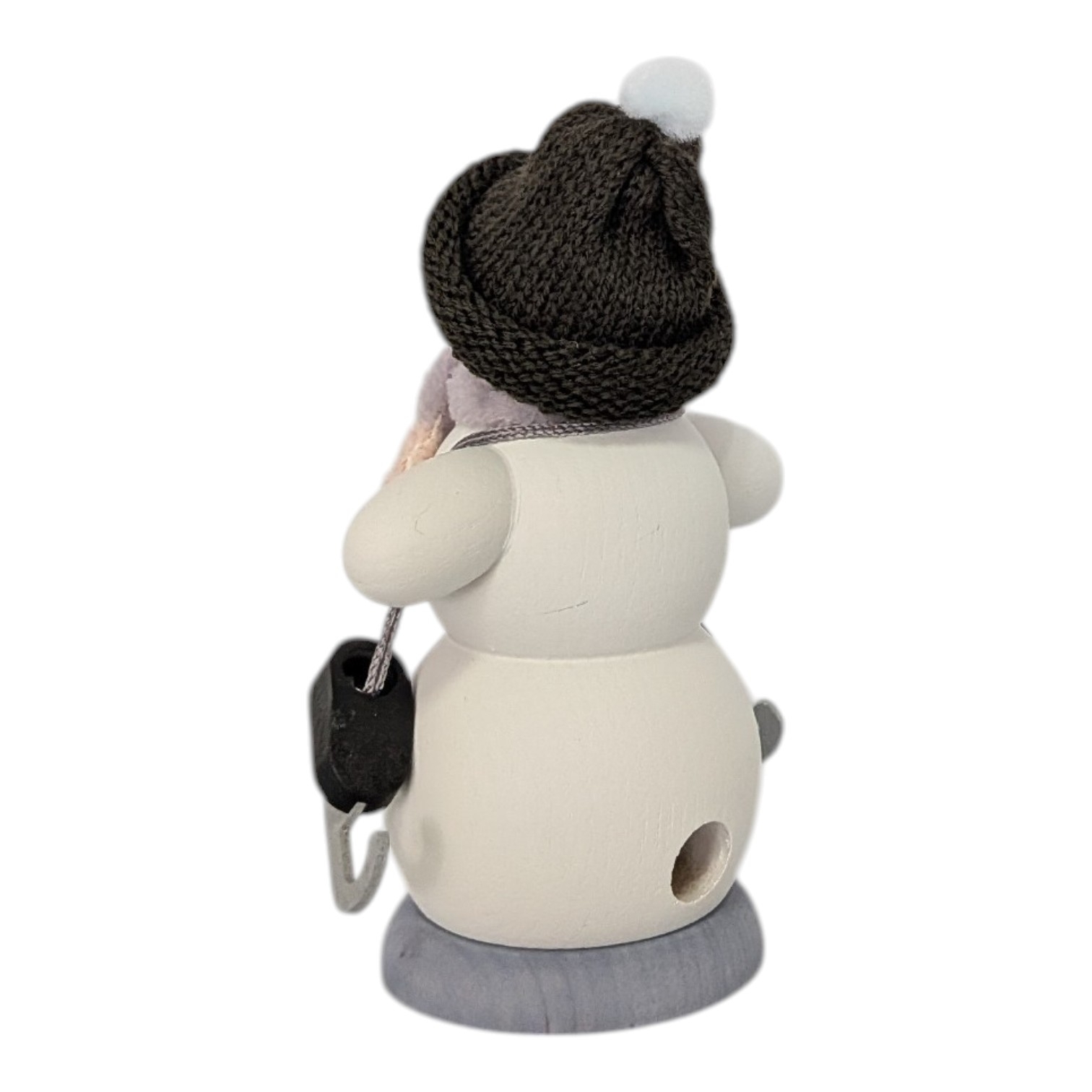 Räuchermann Schneemann mit Schlittschuhen
