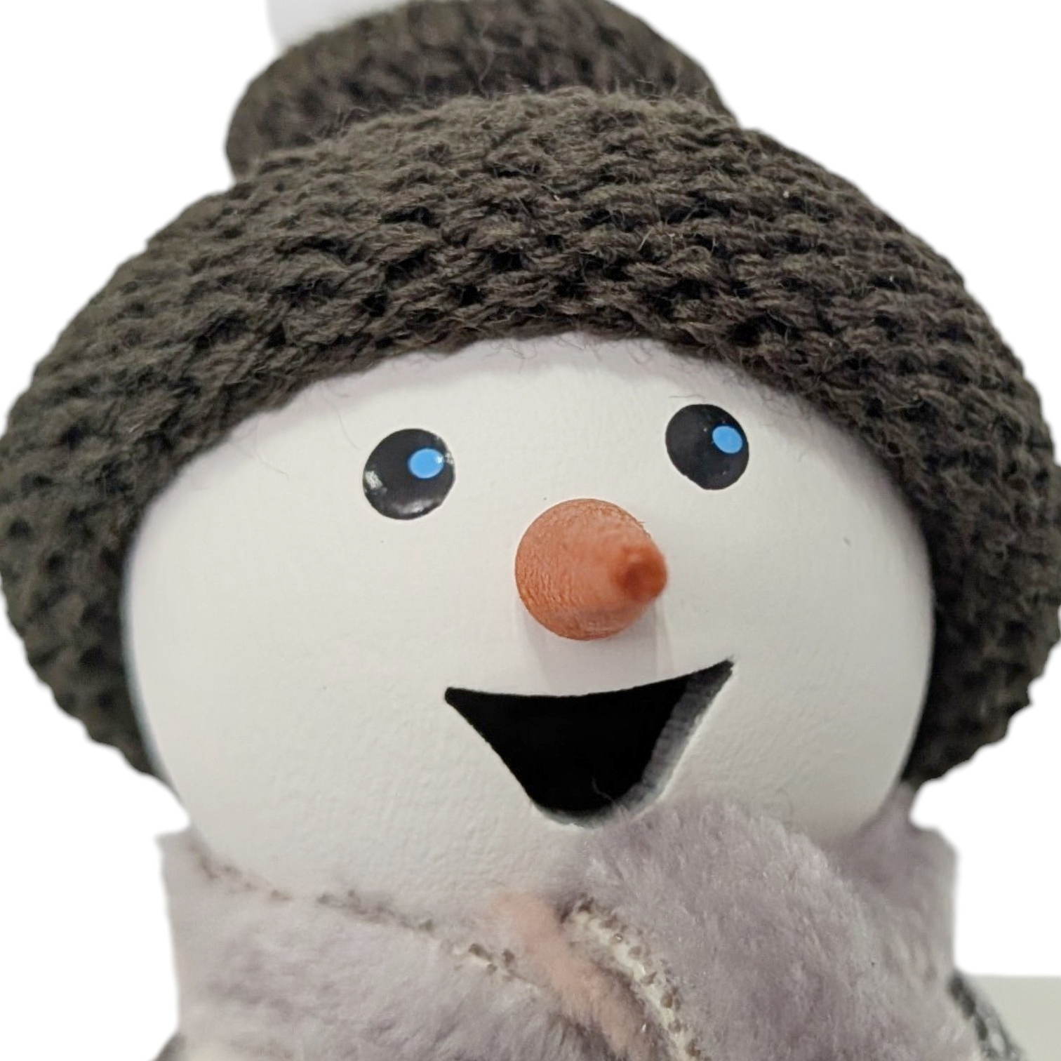 Räuchermann Schneemann mit Schlittschuhen