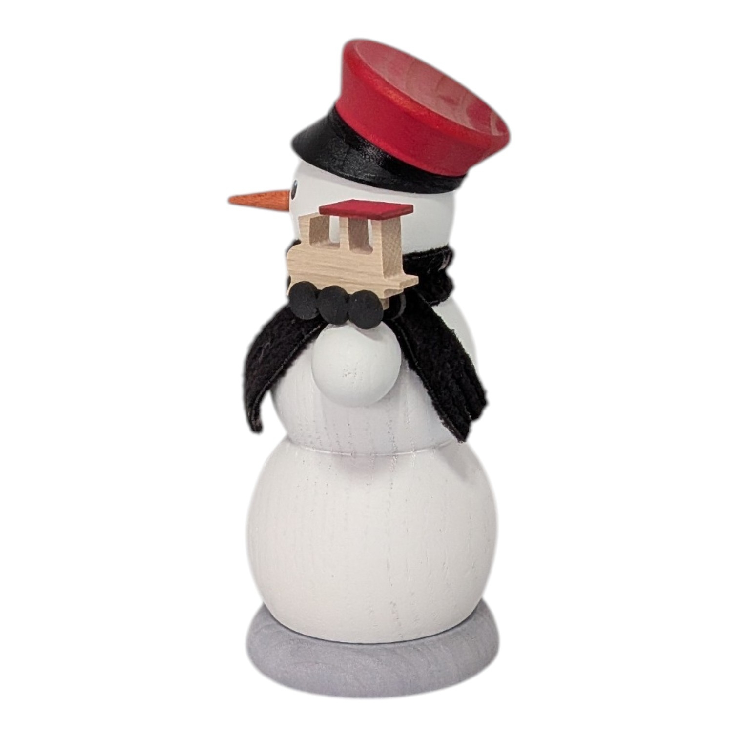 Räuchermann Schneemann Eisenbahner