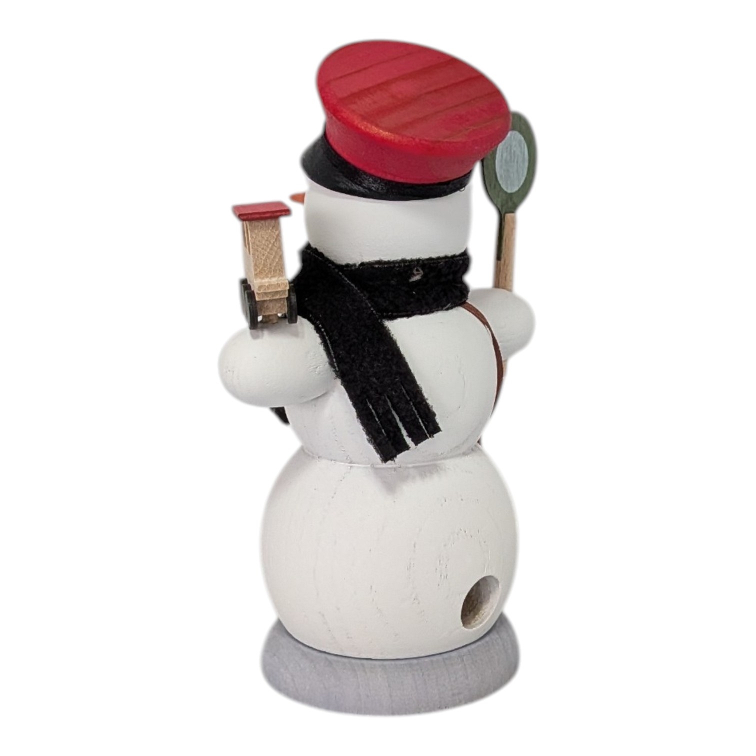 Räuchermann Schneemann Eisenbahner