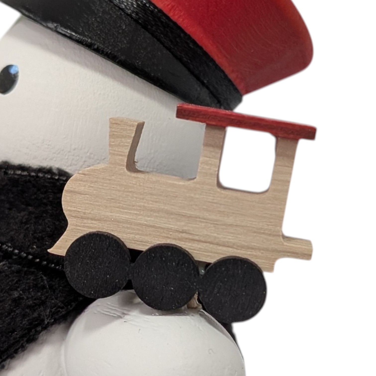Räuchermann Schneemann Eisenbahner
