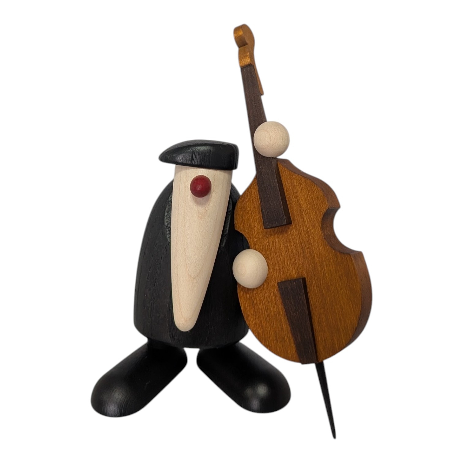 Herr Schmidt am Kontrabass