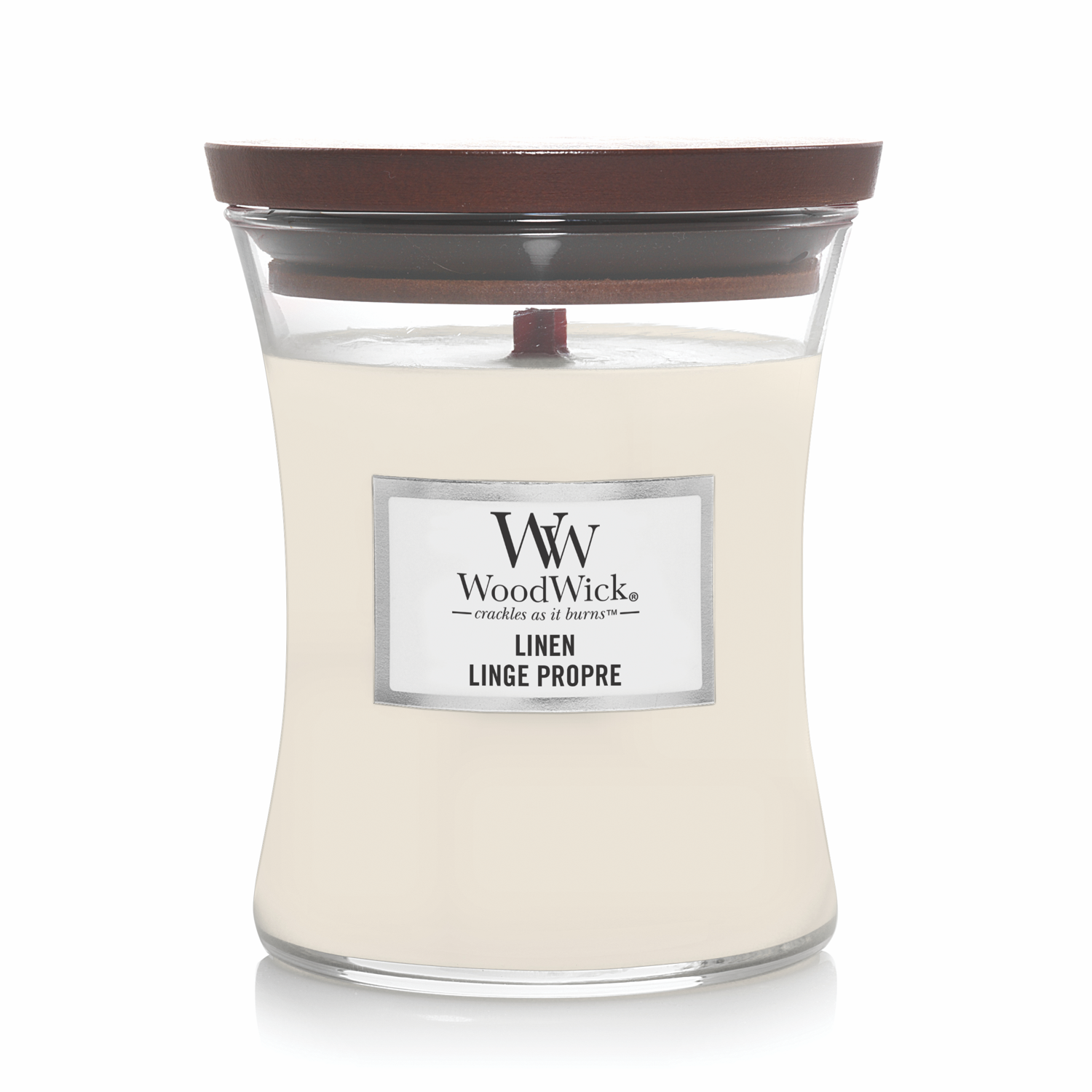 WoodWick Linen Medium Hourglass