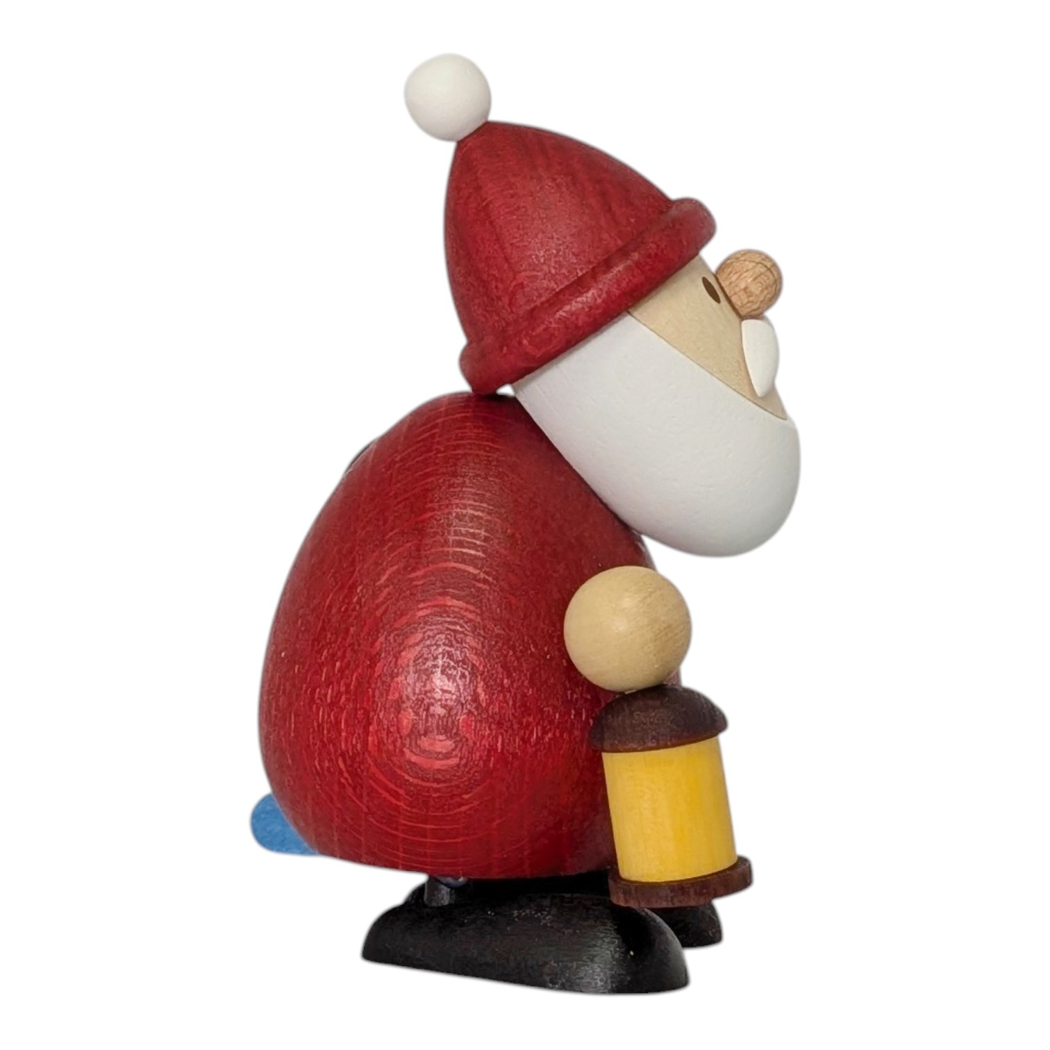 Weihnachtsmann mit Schlitten und Pinguin