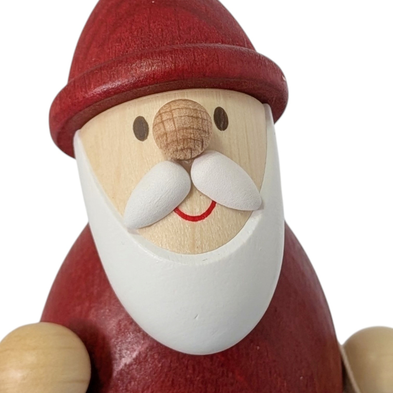 Weihnachtsmann mit Schlitten und Pinguin