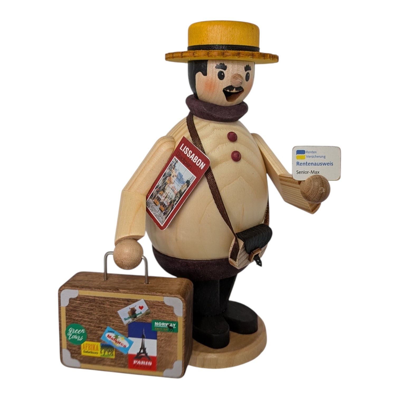 Räuchermann Max der Rentner