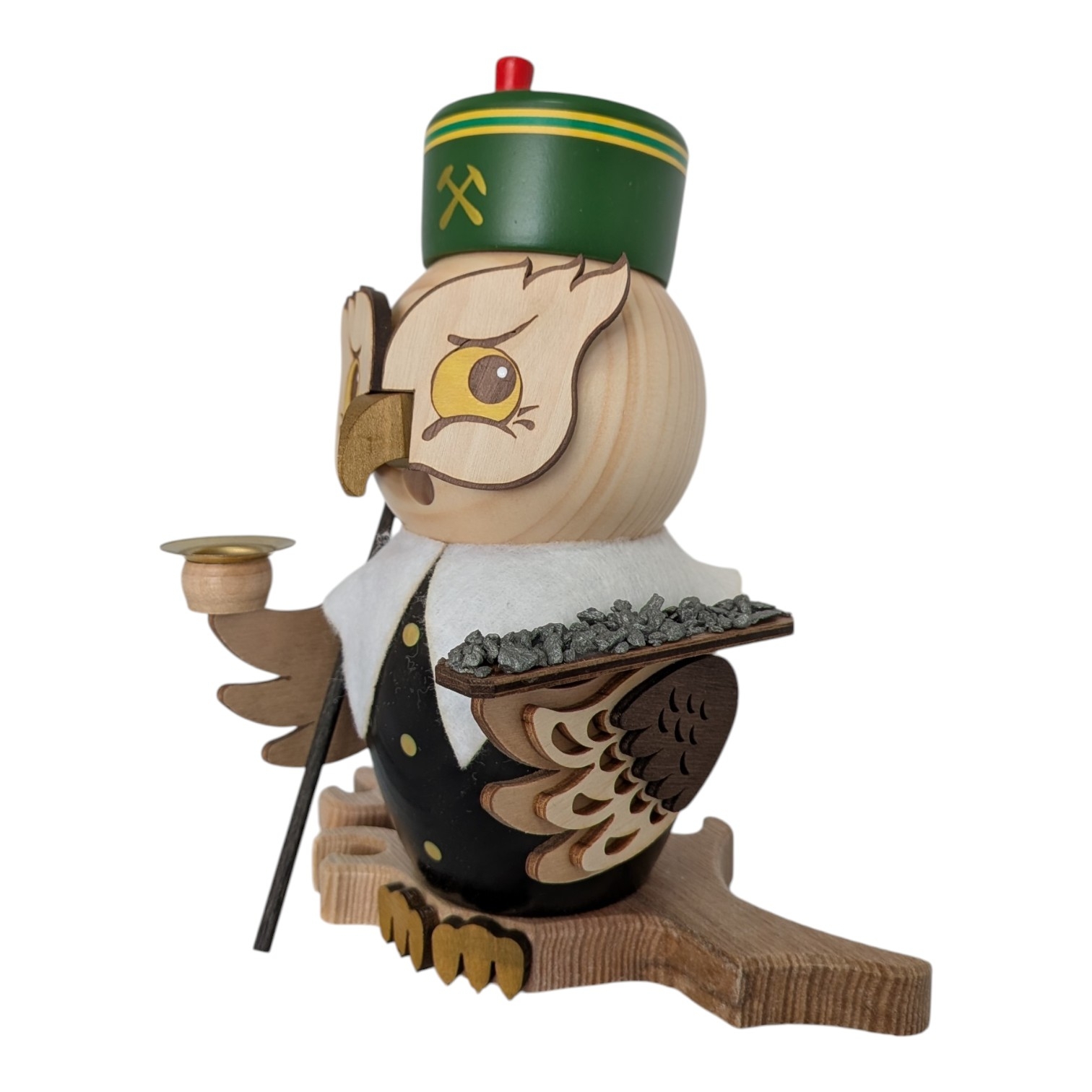 Räucherfigur Eule Bergmann